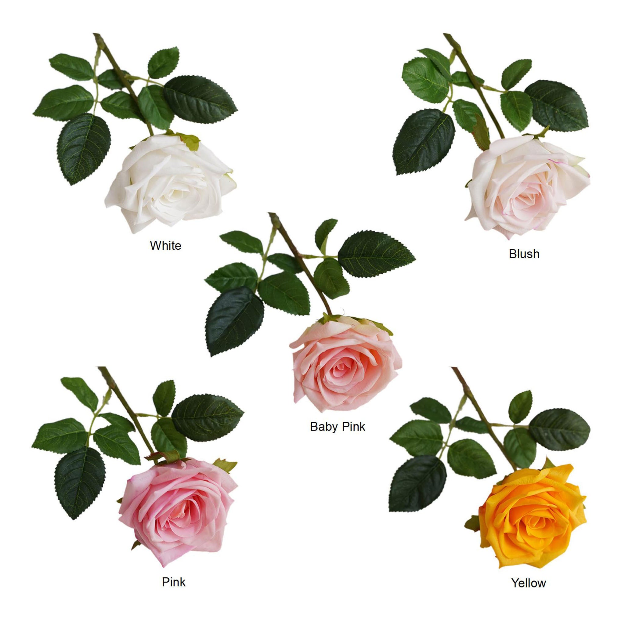 Realisic Faux Flowers Natural Touch Roses
