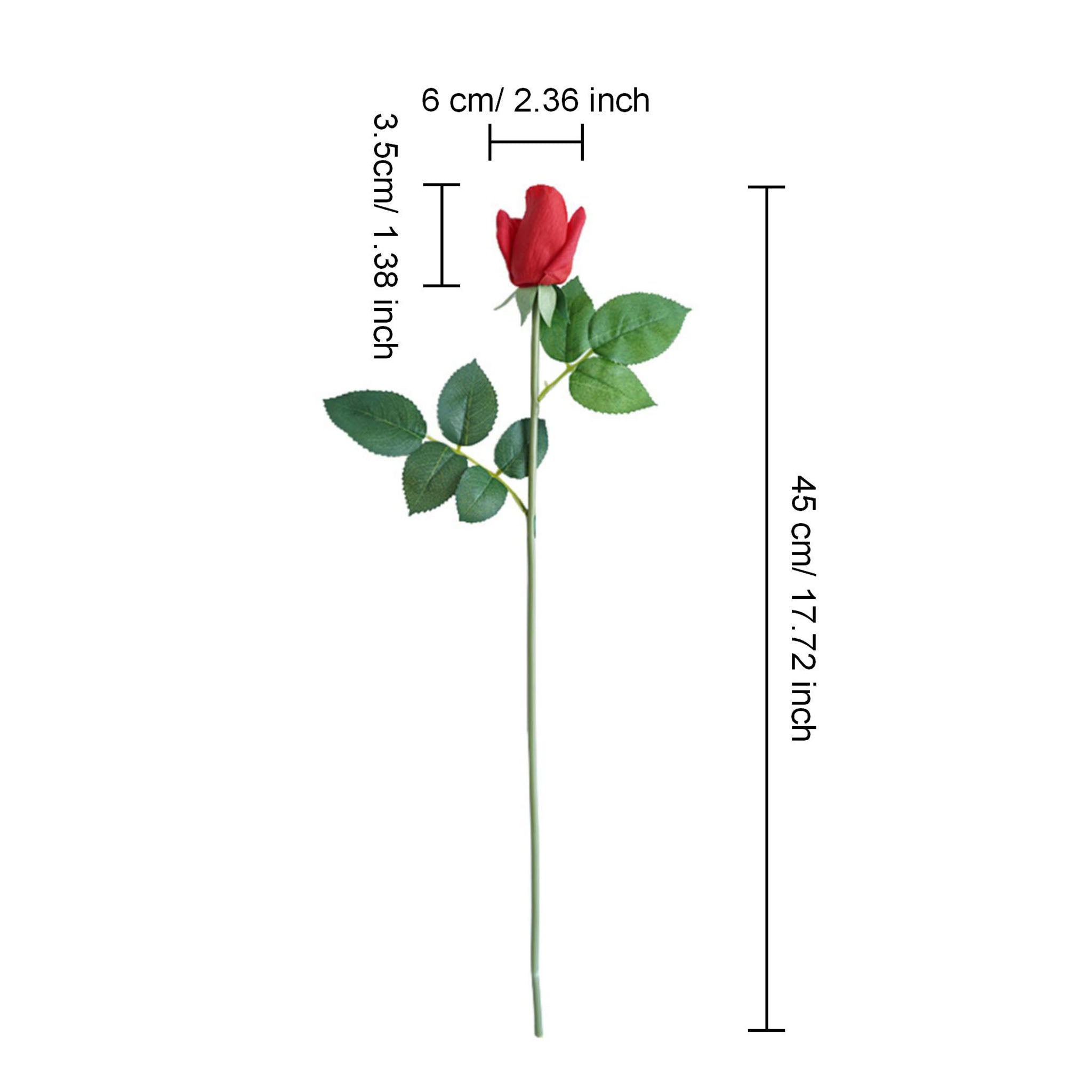 Real Touch Flowers Silk Rosebud Faux Flower