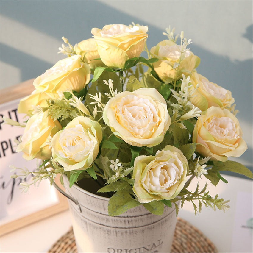 Artificial Rose Flower Spray Roses Wedding Home Decor