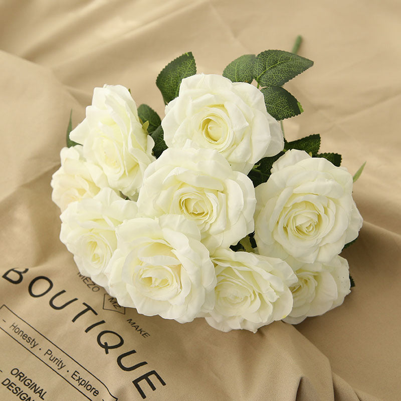 Fake Flowers Silk Wedding Floral Arrangements DIY Bridal Bouquet
