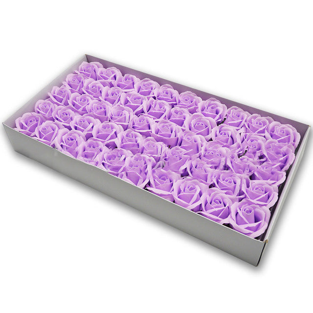 Soap Rose Heads for DIY Wedding Banquet Guest Gift