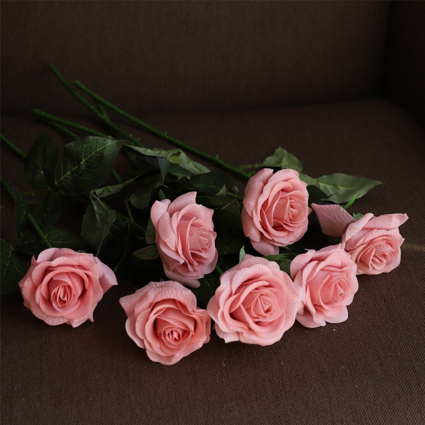 Realistic Fake Flowers Silk Latex Real Touch Roses