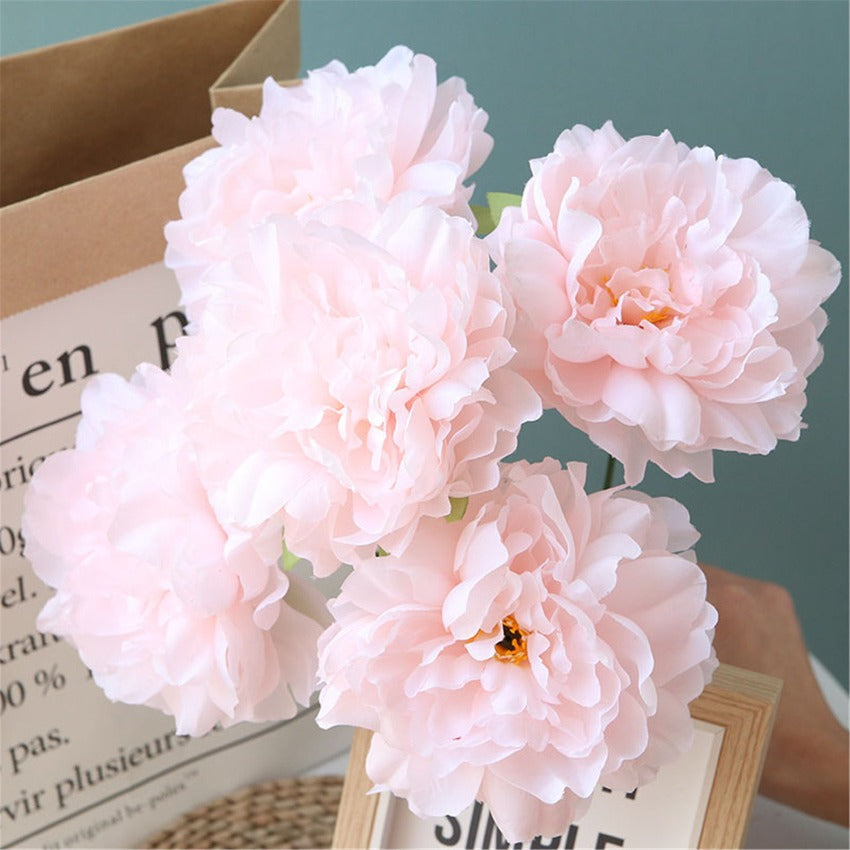 Fake Peony Flowers Artificial Wedding Floral Arrangement