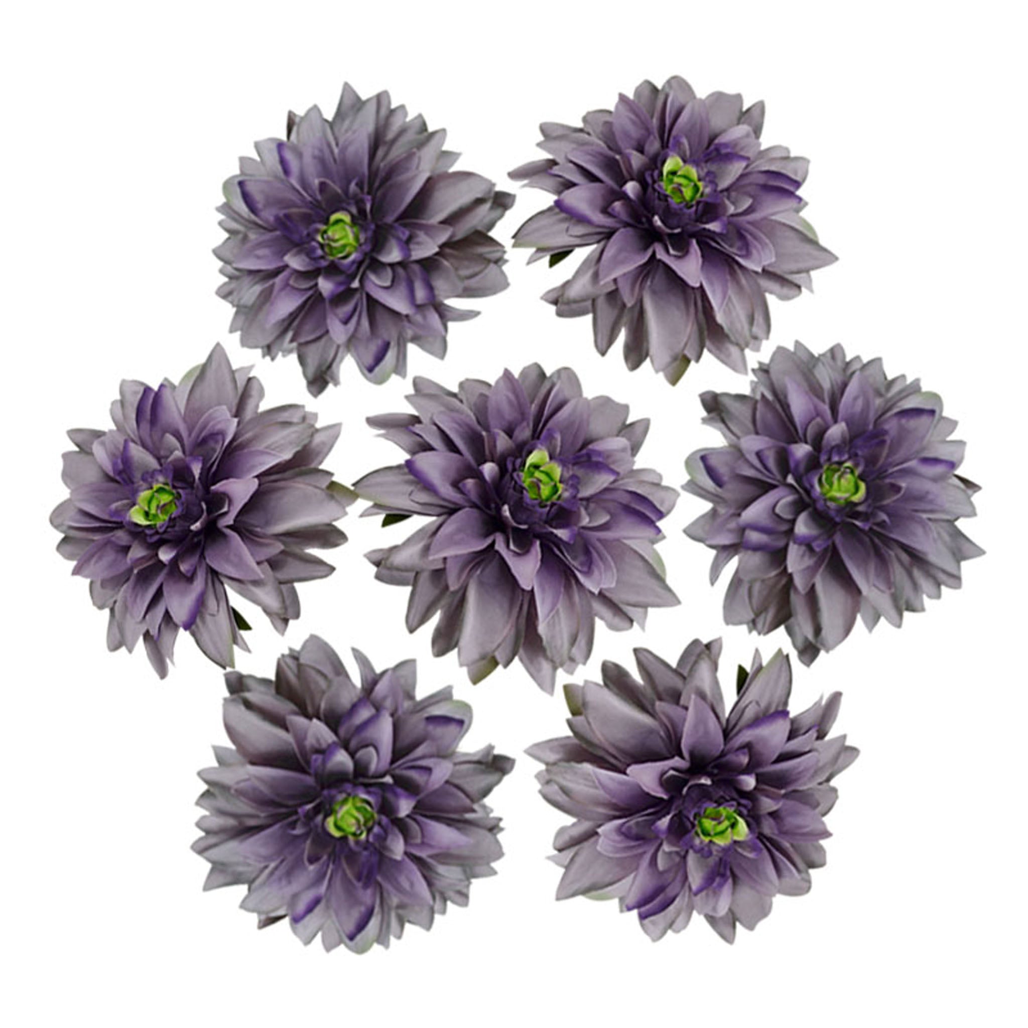 50 Bulk Silk Dahlia Flowers 5.1"