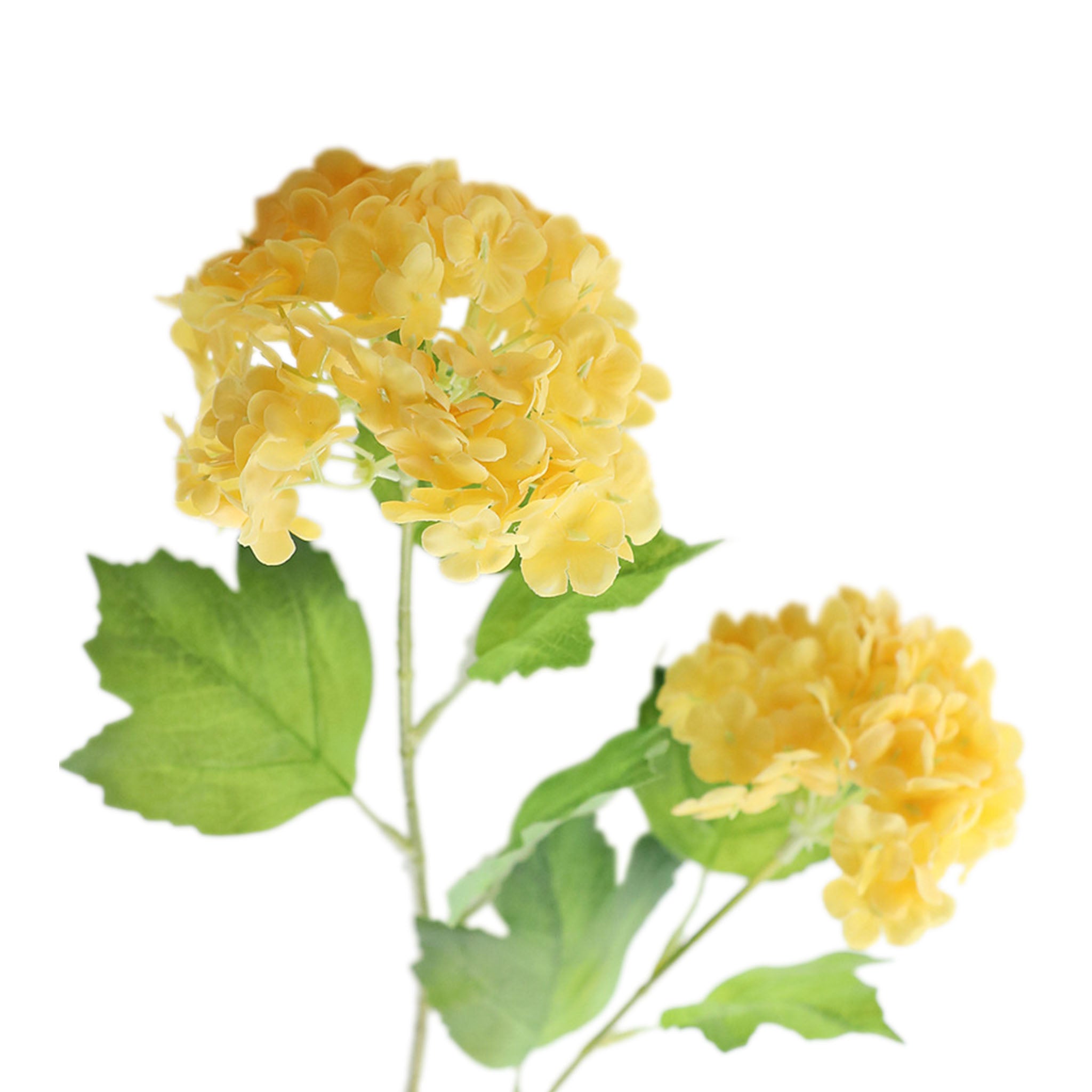 Artificial Snowball Hydrangea Branch 26"