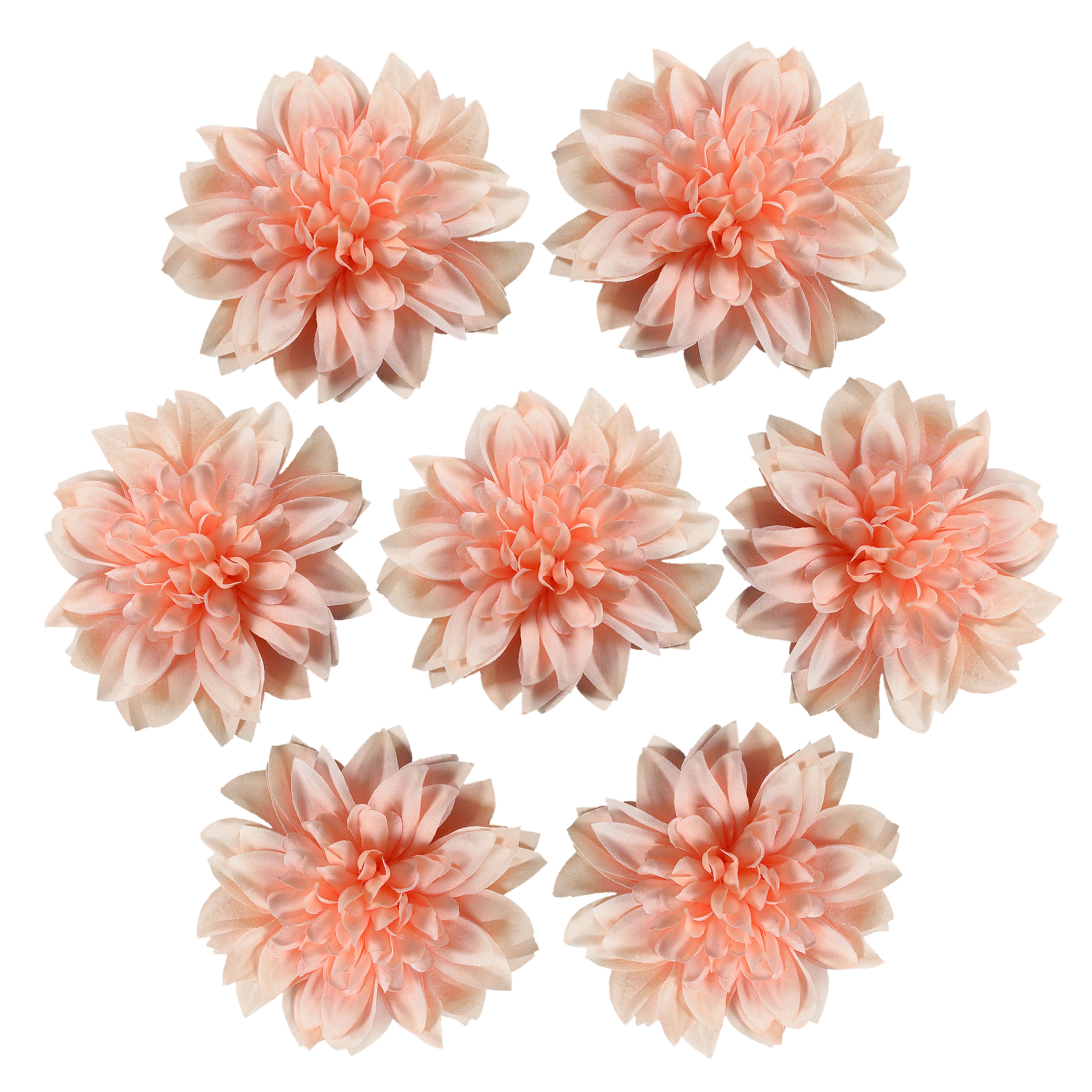Artificial Dahlia Flowers Heads 4"