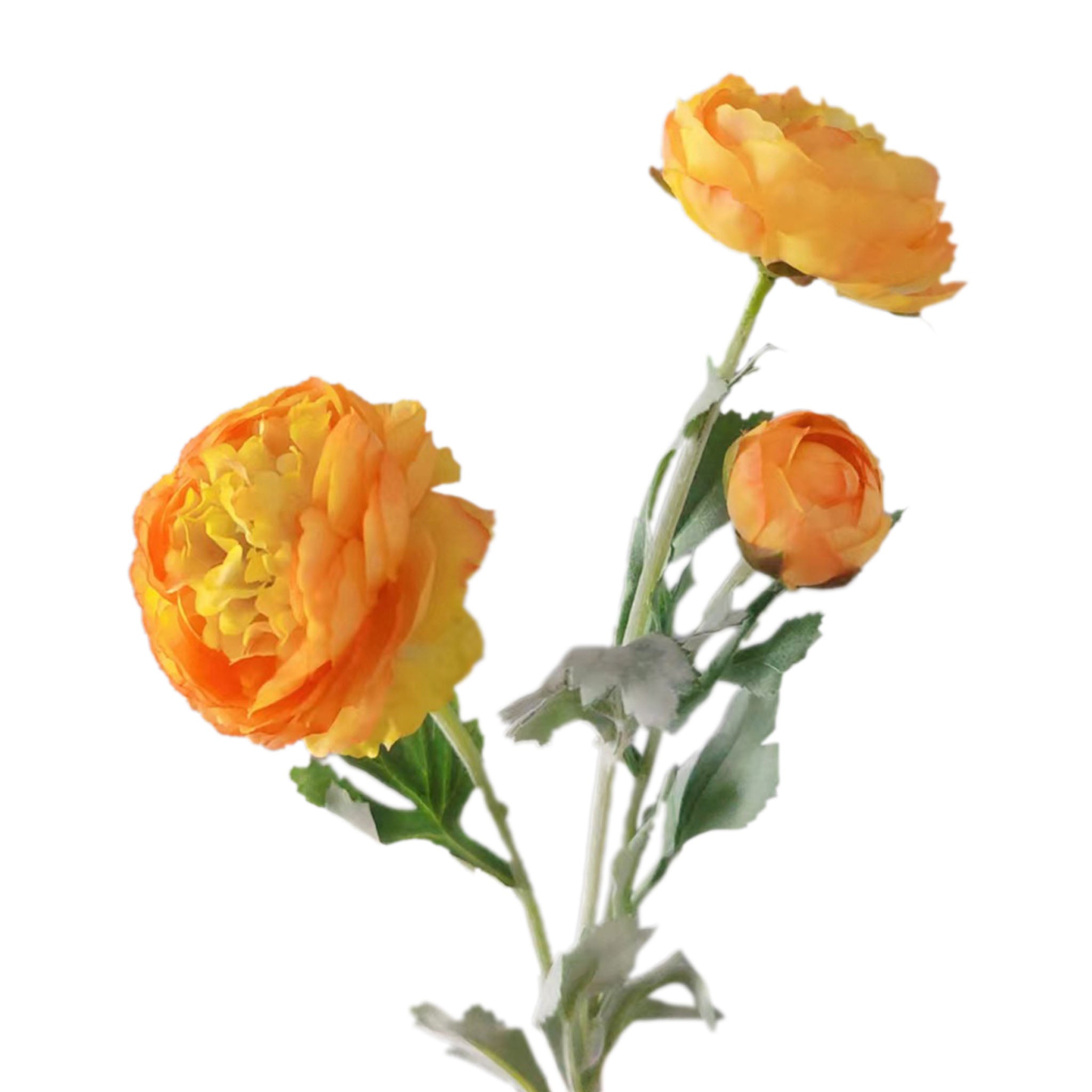 Artificial Ranunculus Flower Branch for Home Arrangement