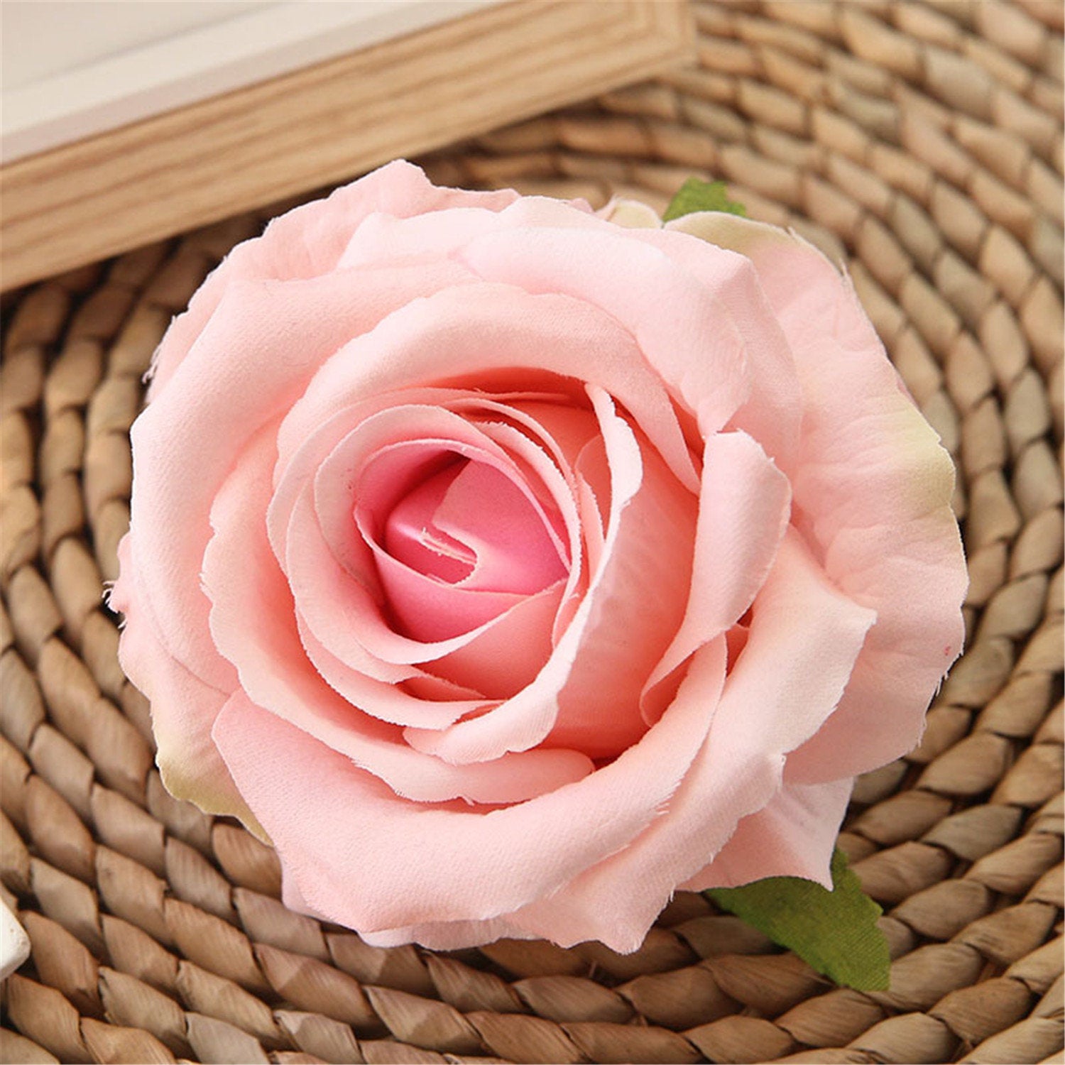 Quality Artificial Flower Heads Velvet Roses