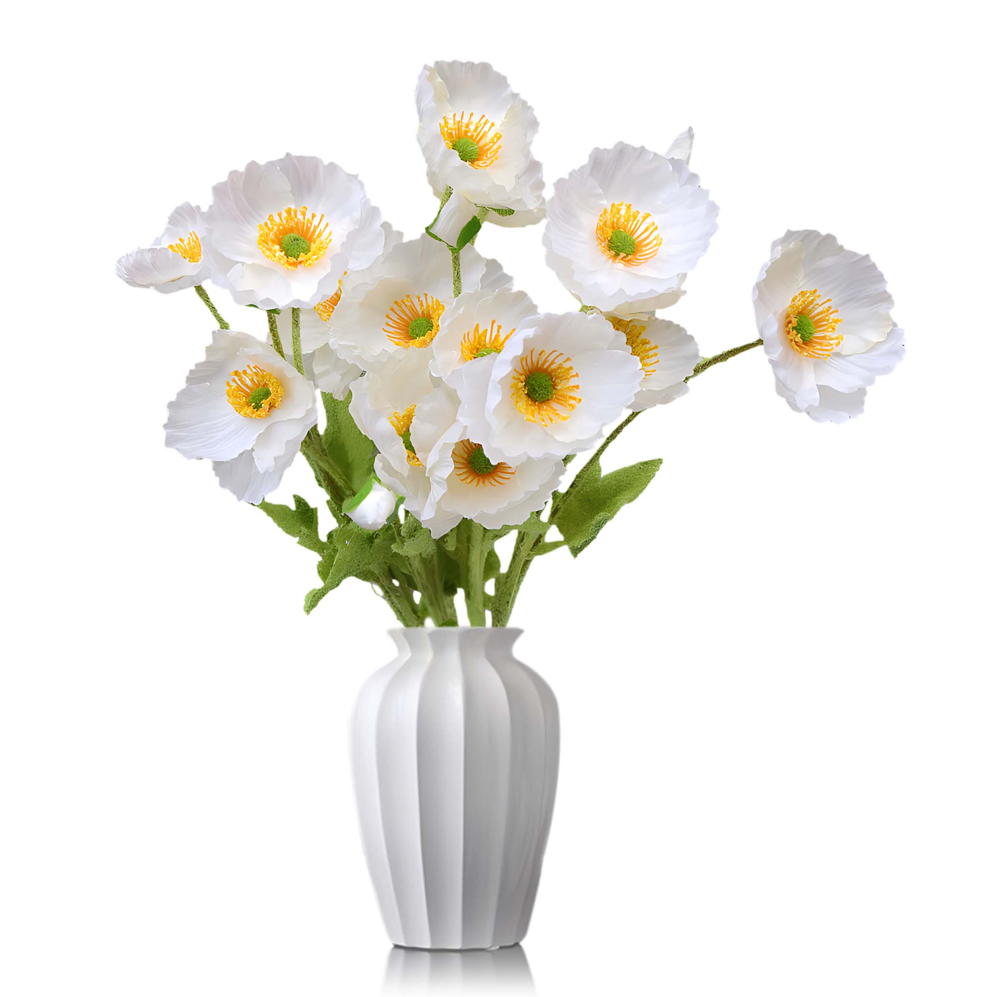 Artificial Poppy Flowers Silk Spray Poppies