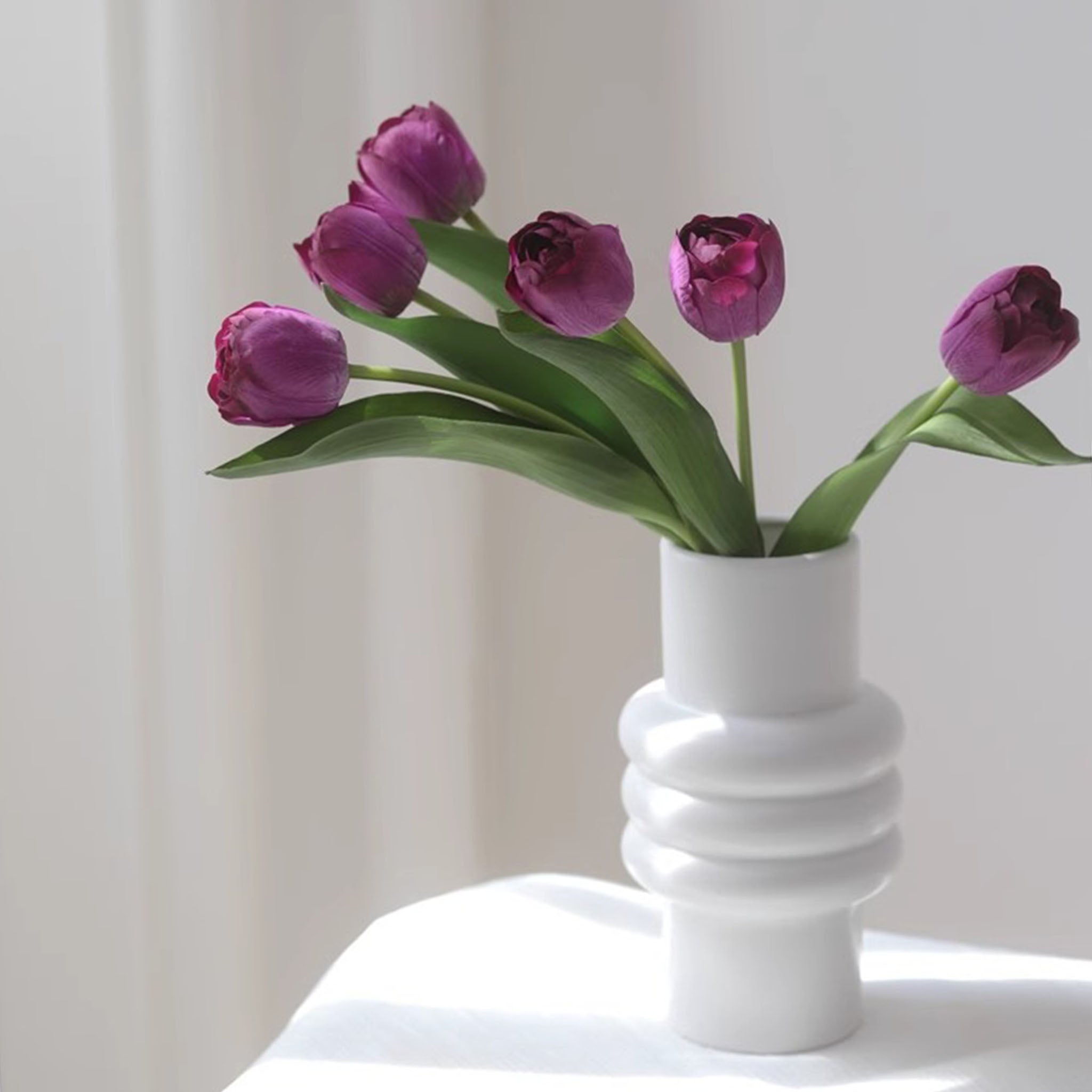 Real Touch Silk Tulips Bouquet Wedding Flowers