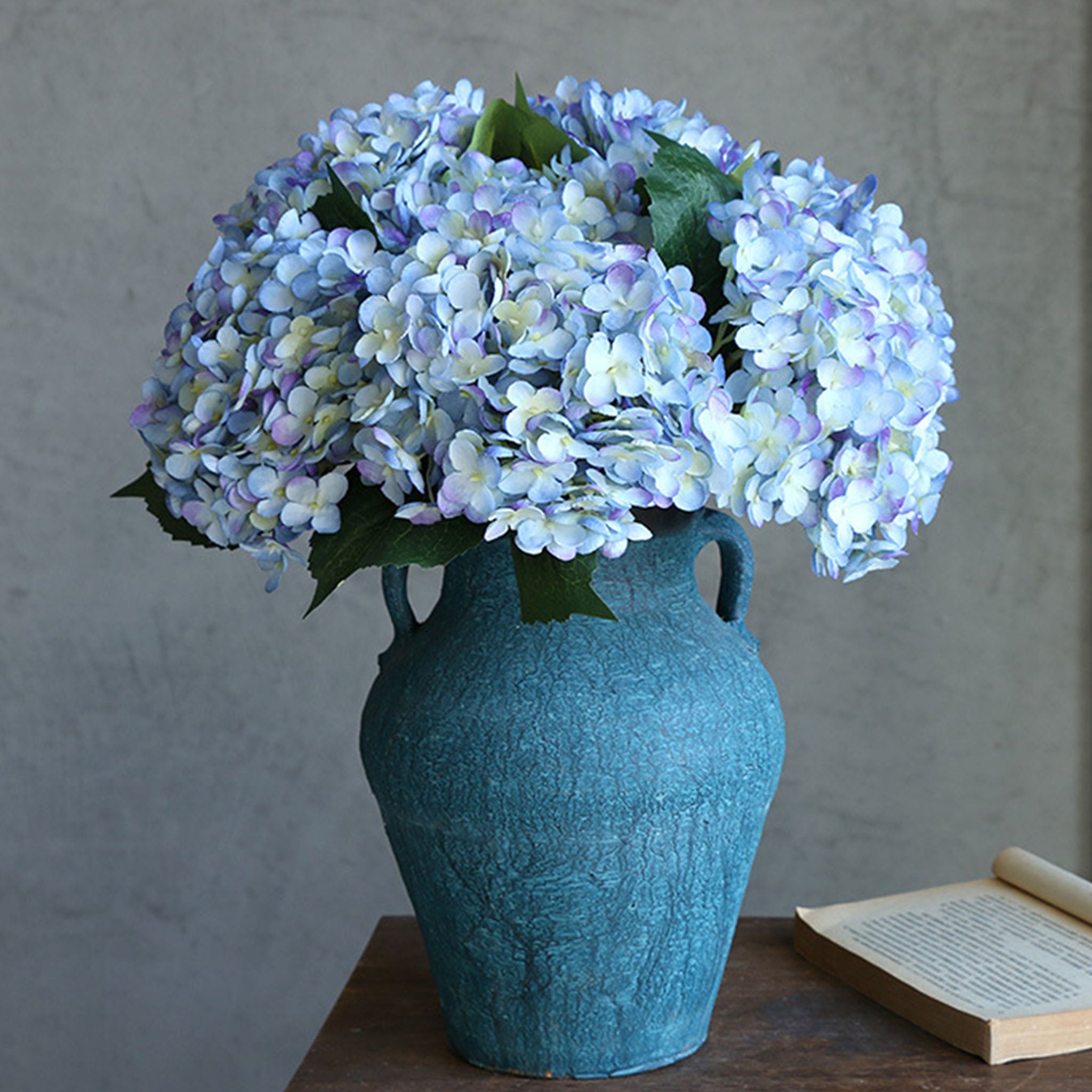 Faux Hydrangea Flowers Silk Hydrangea Bushes