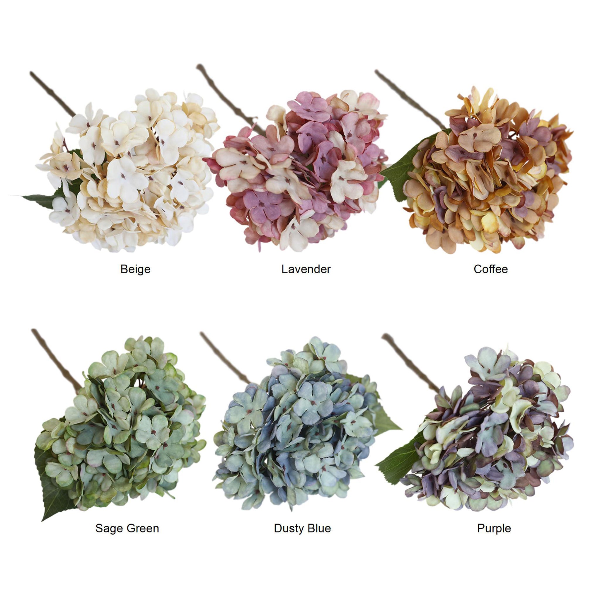 Realistic Painting Like Fake Hydrangea Flowers
