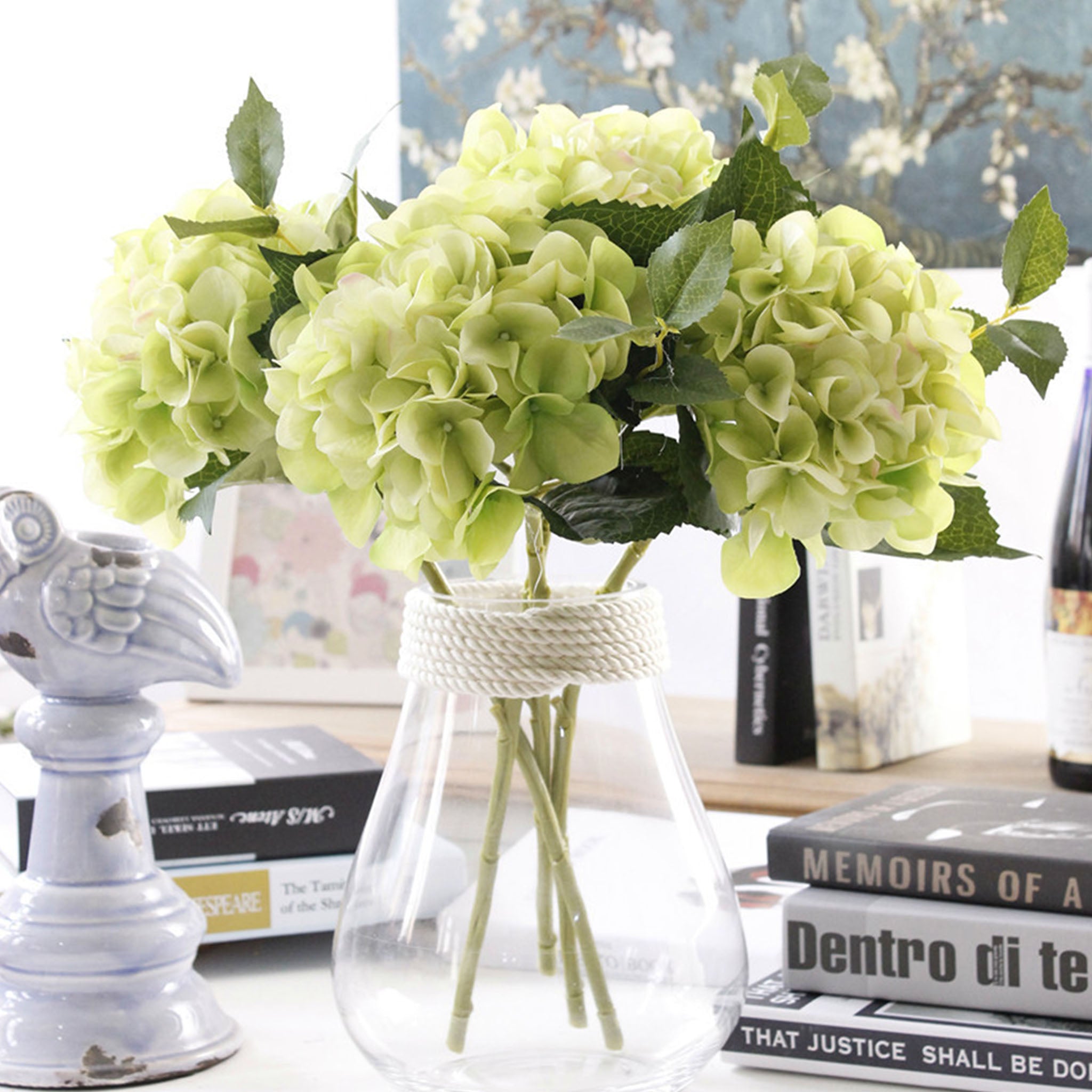 Artificial Hydrangea Silk Hydangea Flowers 6 inch