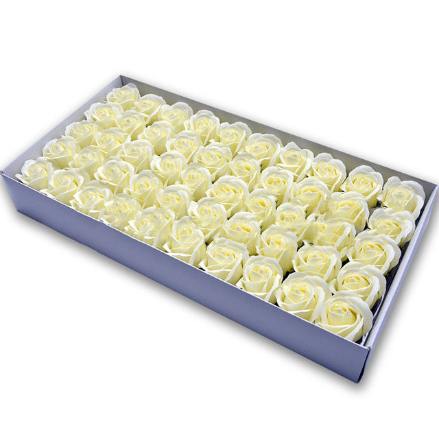 Soap Rose Heads for DIY Wedding Banquet Guest Gift