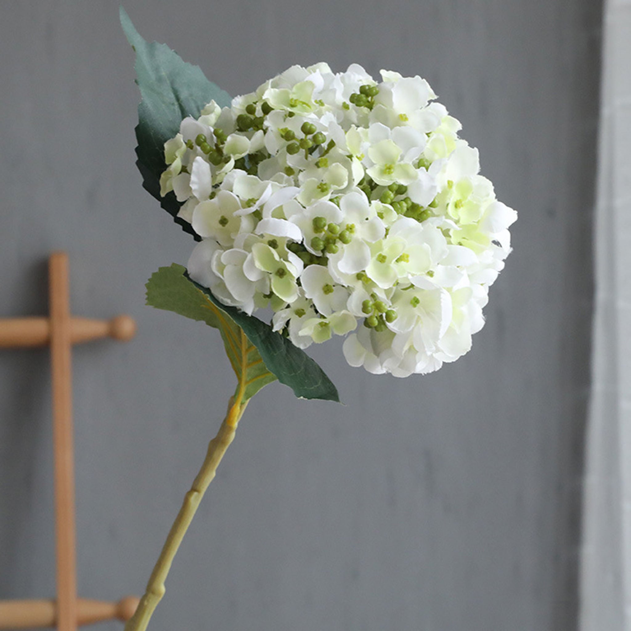 White Seeded Hydrangea Artificial Flowers