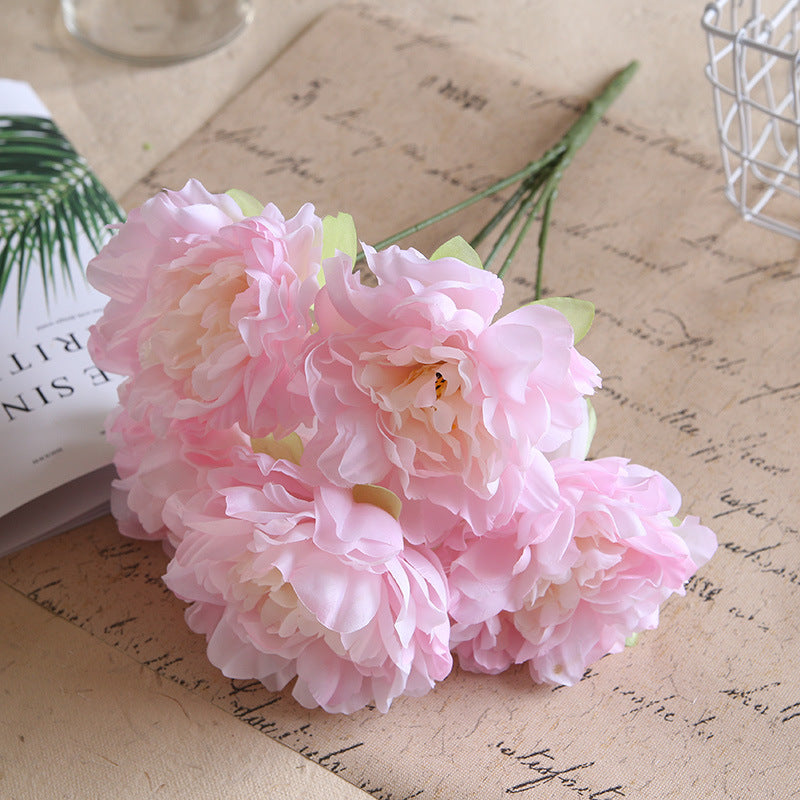 Fake Peony Flowers Artificial Wedding Floral Arrangement
