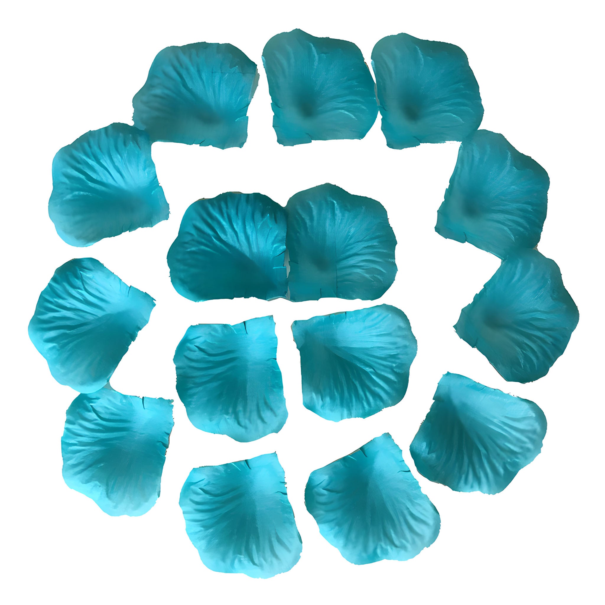 Teal Blue Flower Petals Fake Rose Petals Turquoise 500pcs