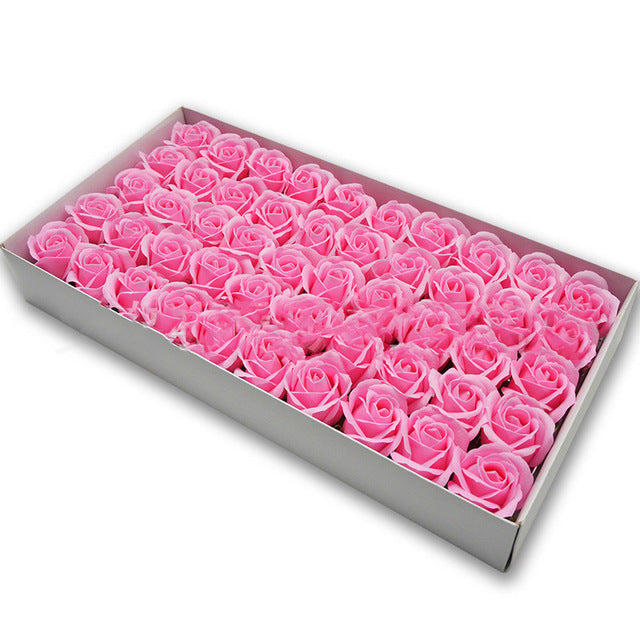 Soap Rose Heads for DIY Wedding Banquet Guest Gift
