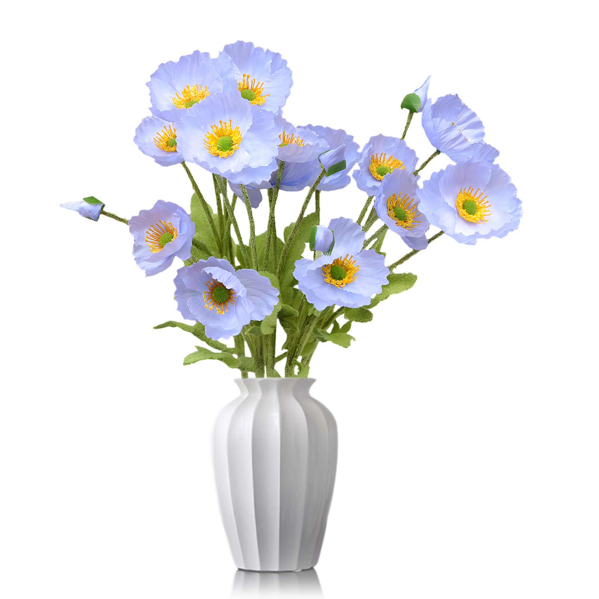 Artificial Poppy Flowers Silk Spray Poppies