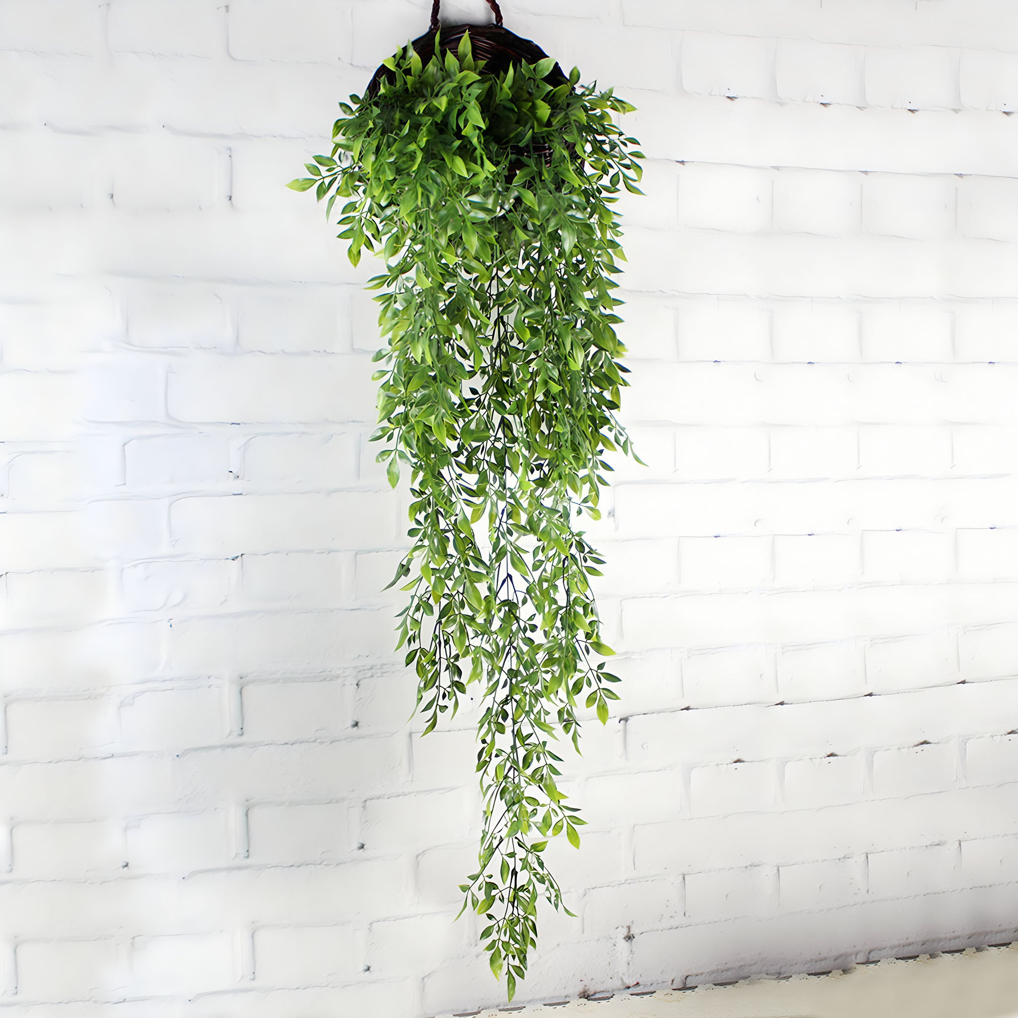 Plastic Fake Hanging Plants for Indoor Wall Decor