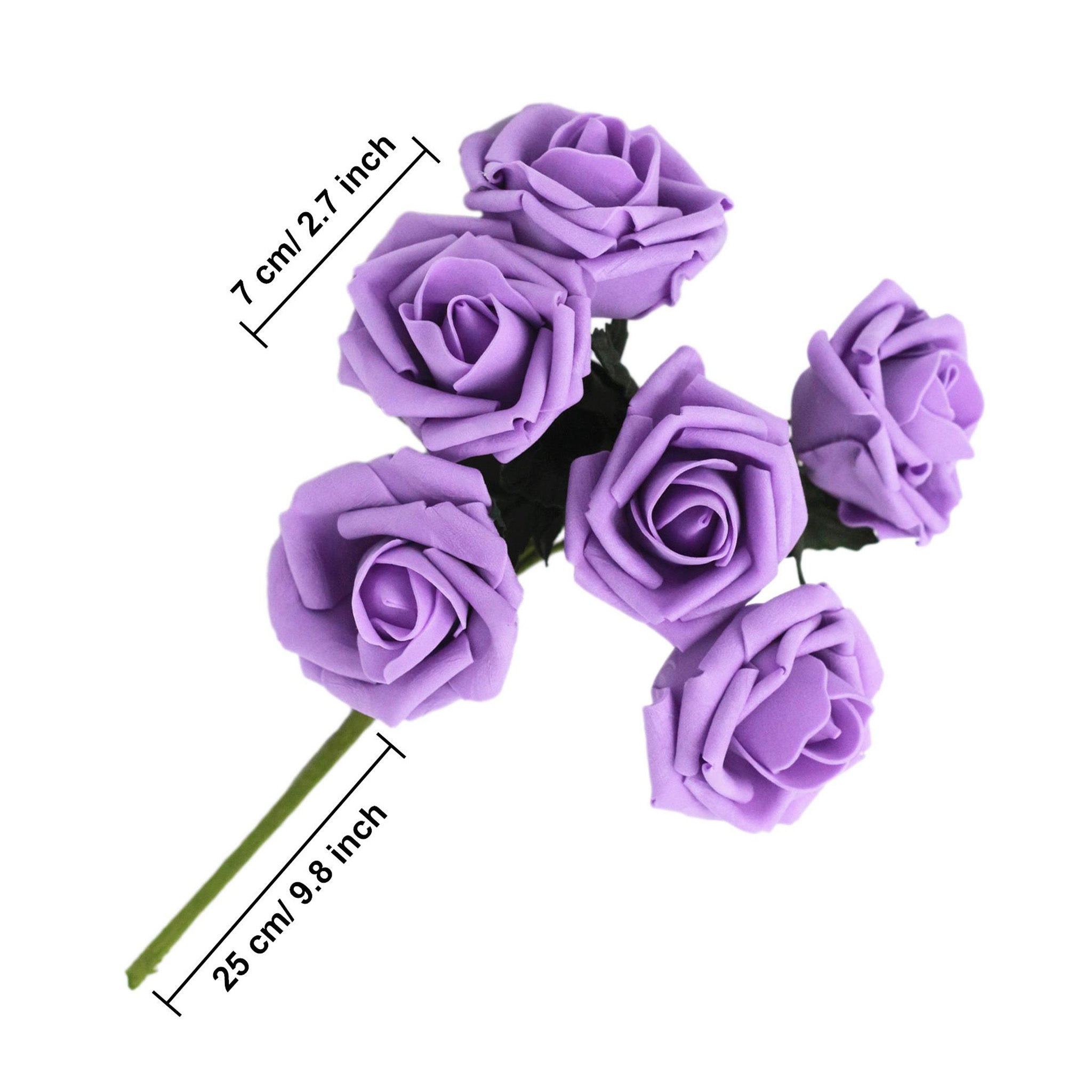 Lavender Rose Flowers Fake Wedding Party Decor