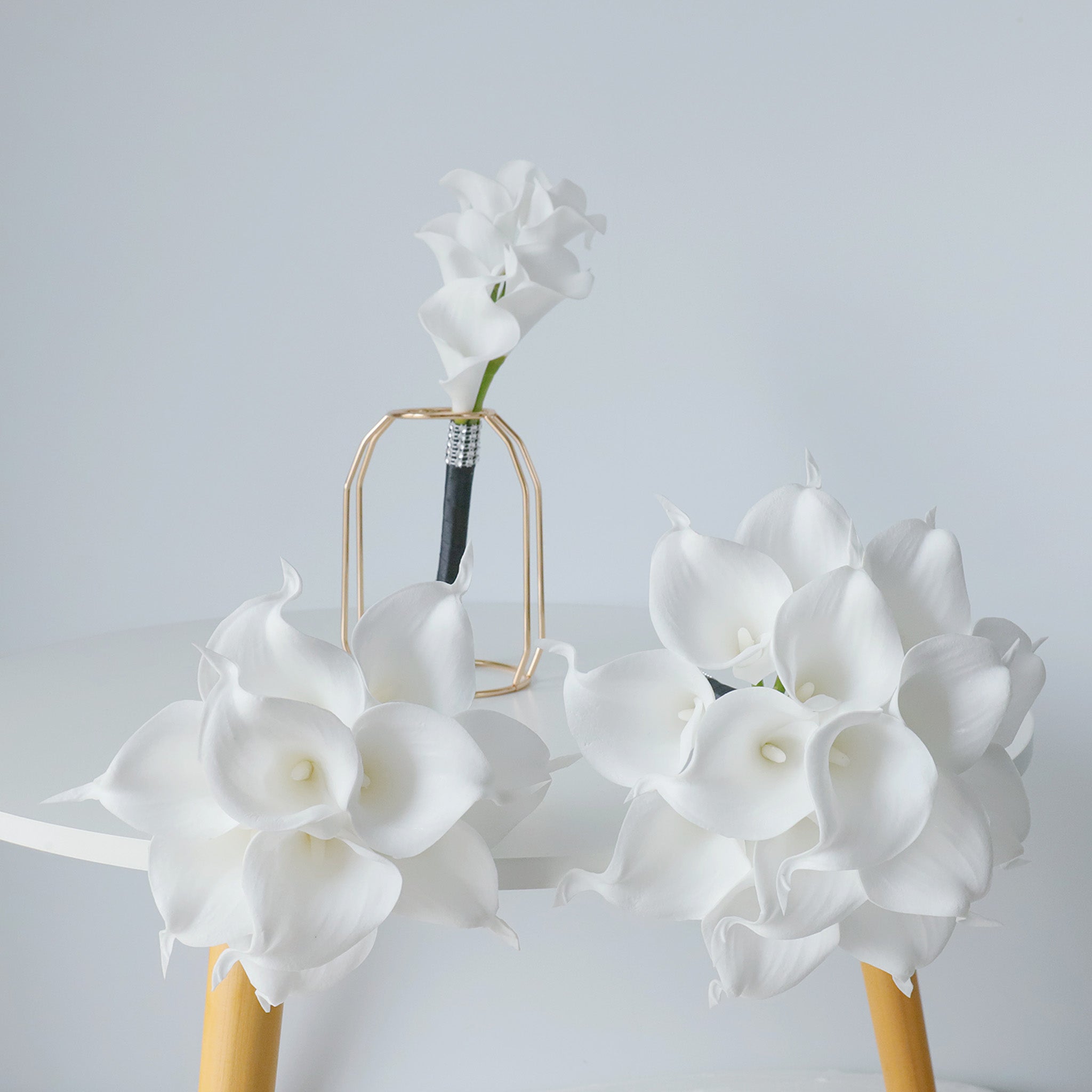White Calla Lily Bouquets Boutonnieres Corsages