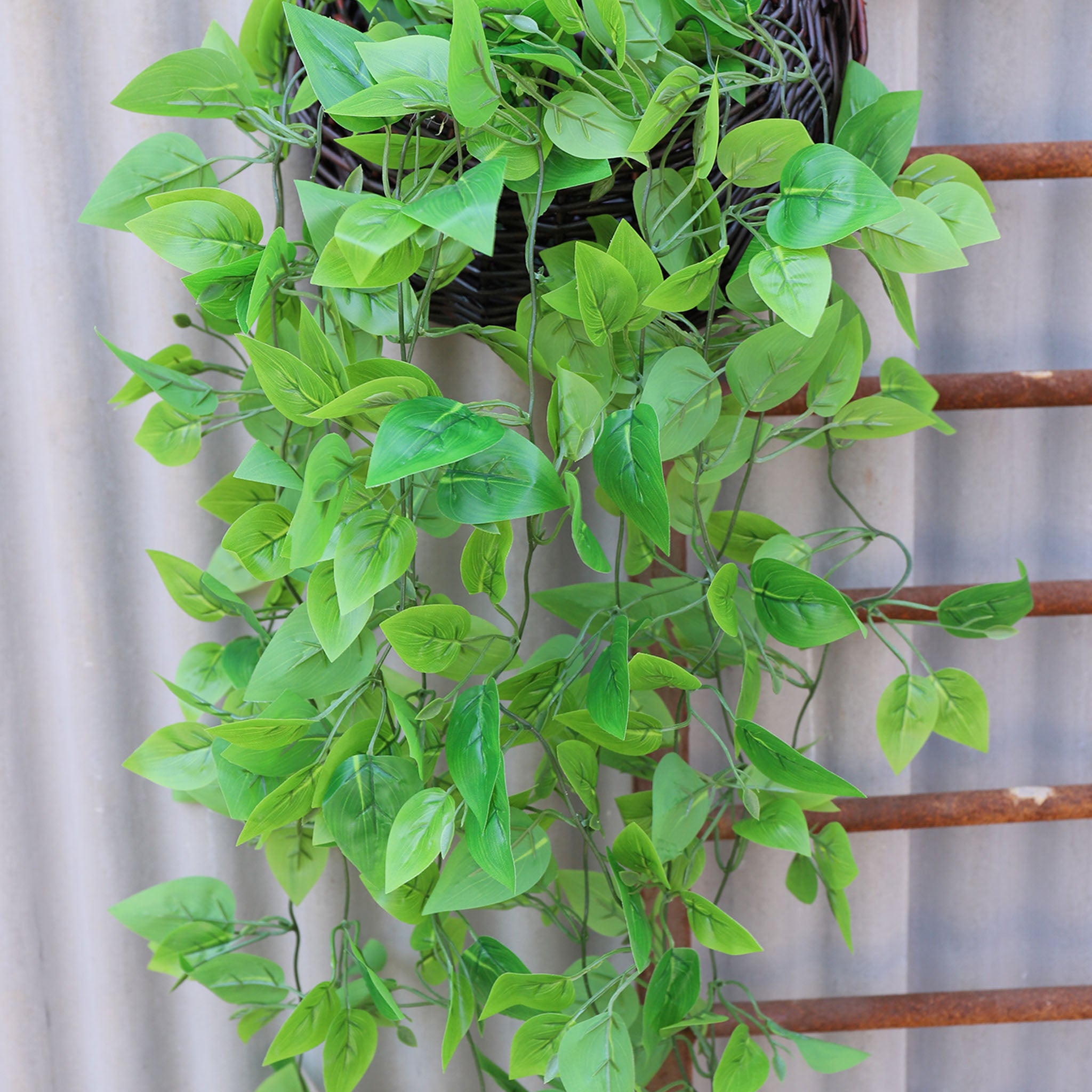 Fake Hanging Plant Vines Ivy Pothos Grape Leaf Vine
