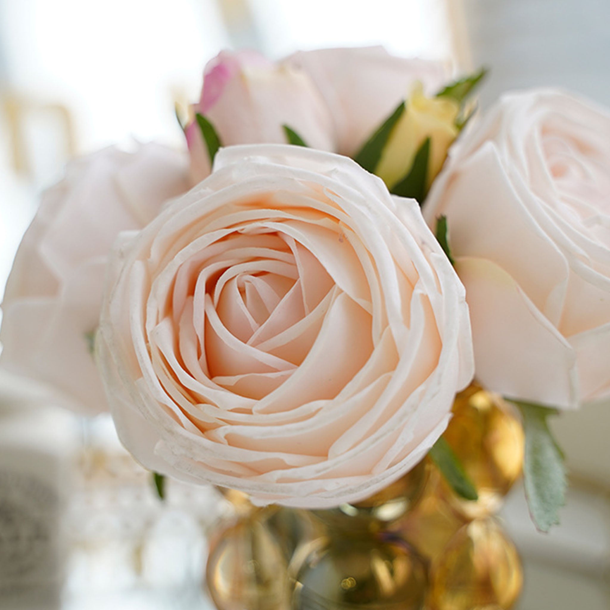Realisic Fake Flowers Real Touch Rose Bouquet