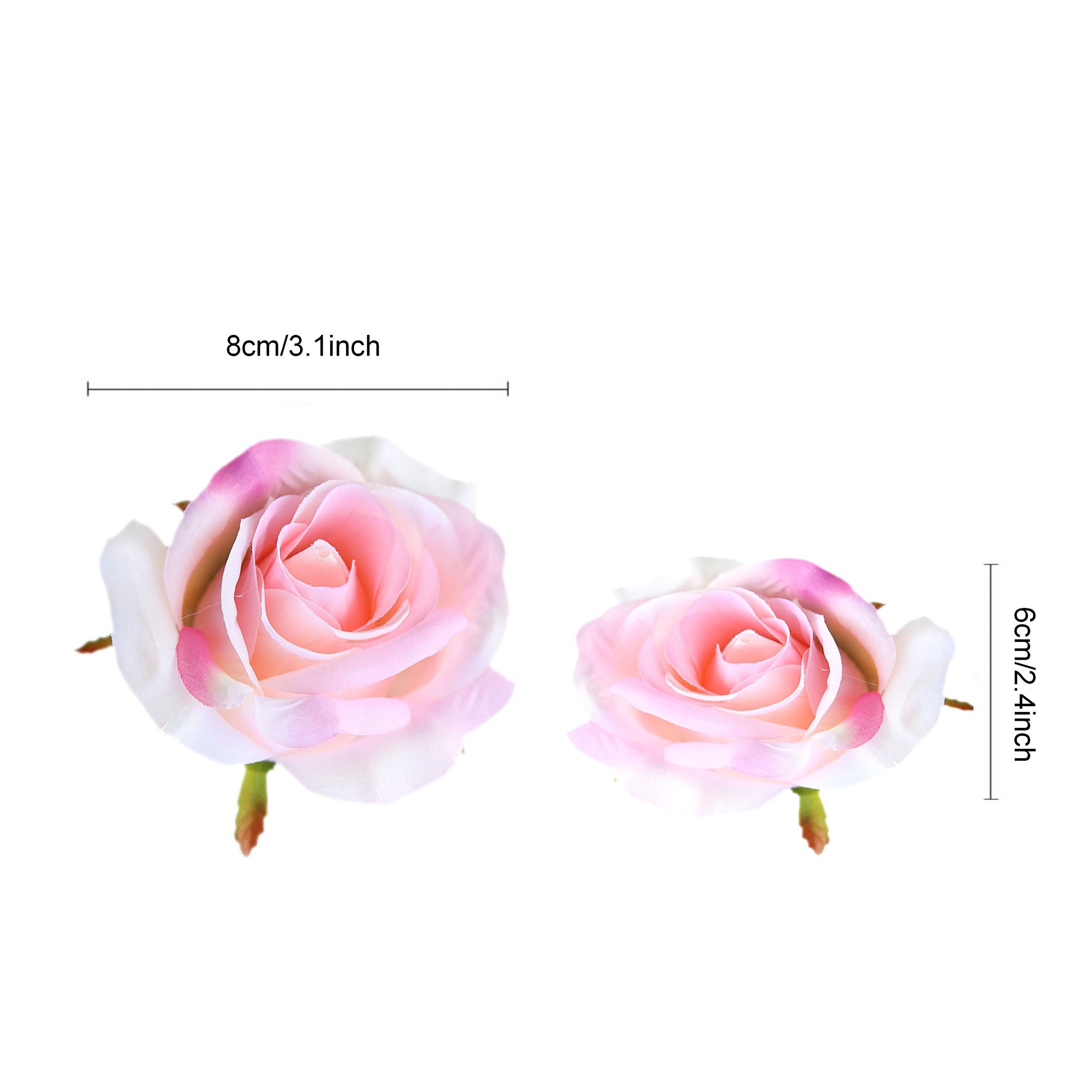 Wholesale Silk Rose Blooms Flower Heads 100 Bulk Fake Flowers