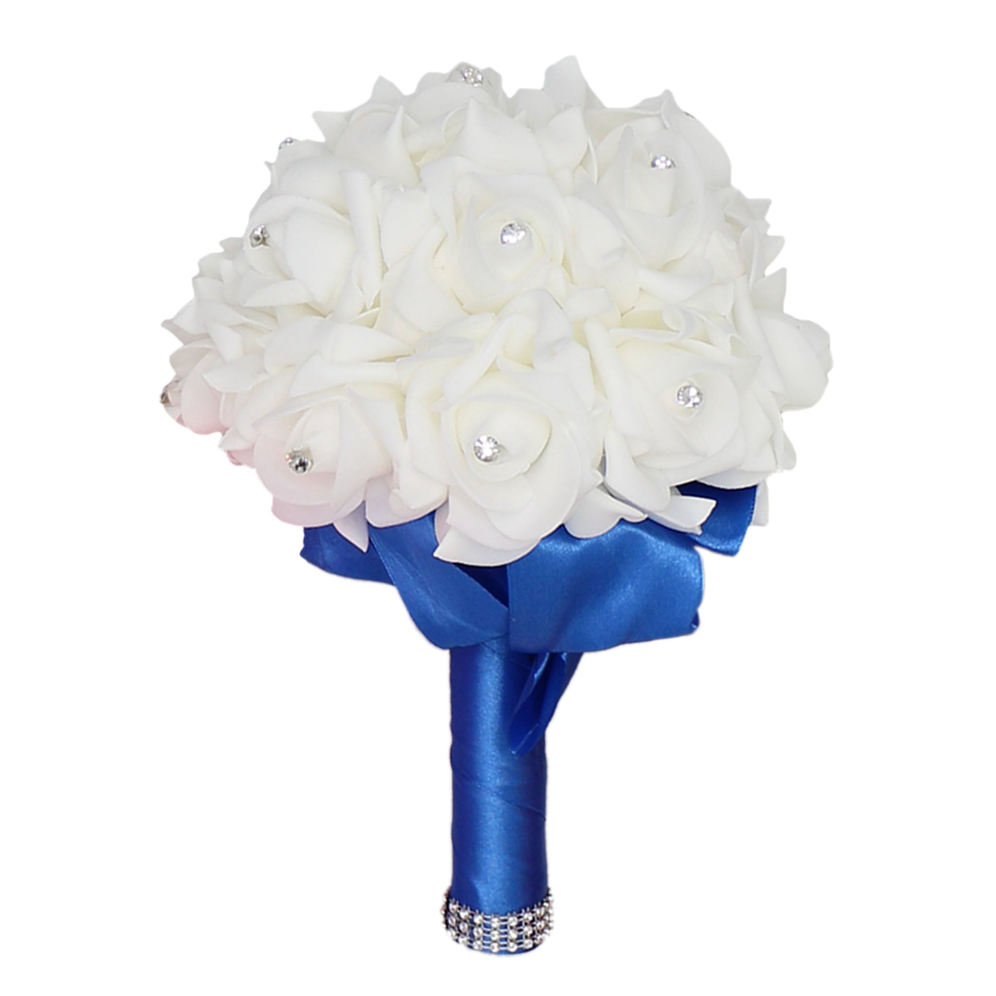 Small Bouquet for Bridesmaids Flower Girl Artificial White Flower Bouquet