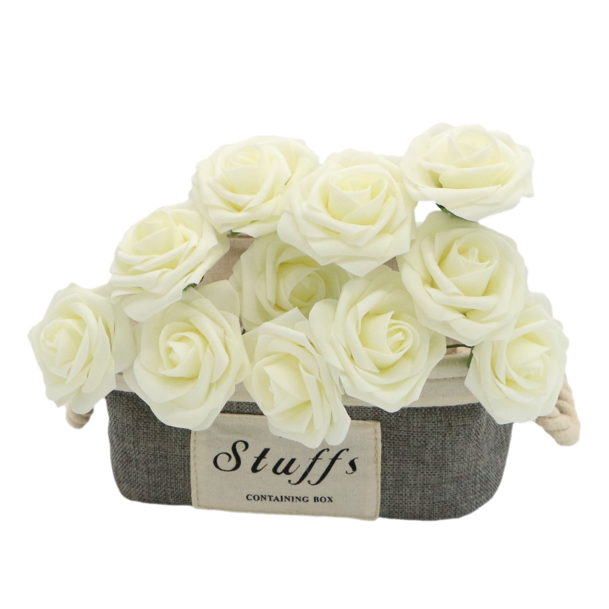 Ivory Roses Faux Flowers Wedding Floral Supplies