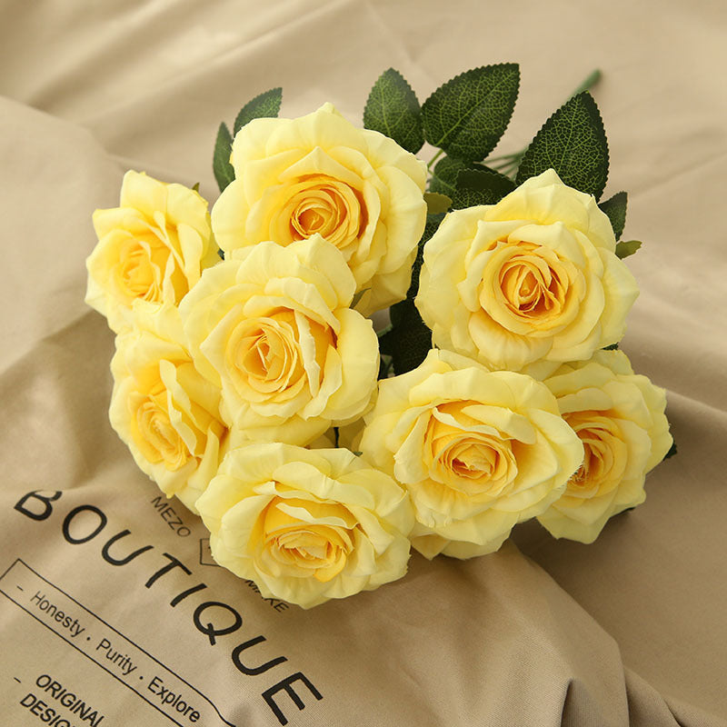 Fake Flowers Silk Wedding Floral Arrangements DIY Bridal Bouquet