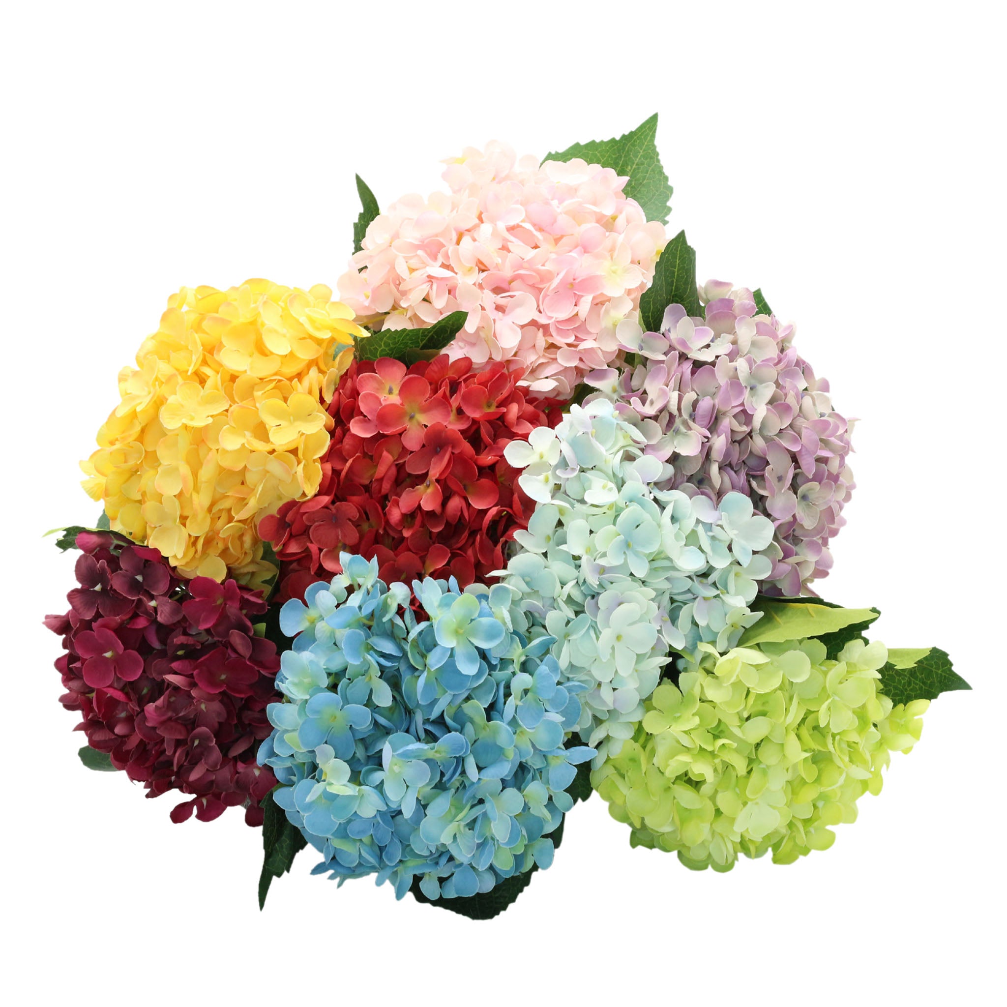 Artificial Hydrangea Silk Flowers for Wedding Arrangement