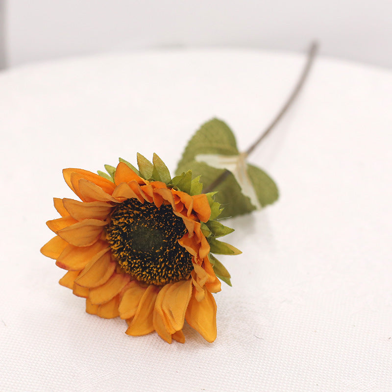 Artificial Sunflowers Burnt Orange Sunflowers 10pcs