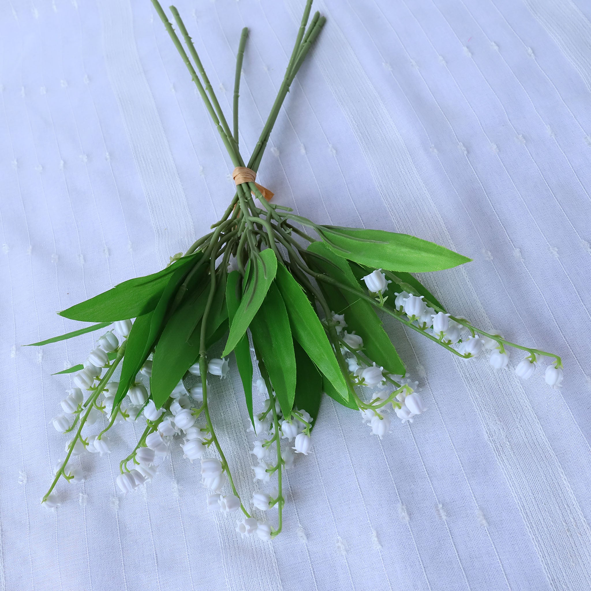 Fake Flowers Realistic White Lily of the valley