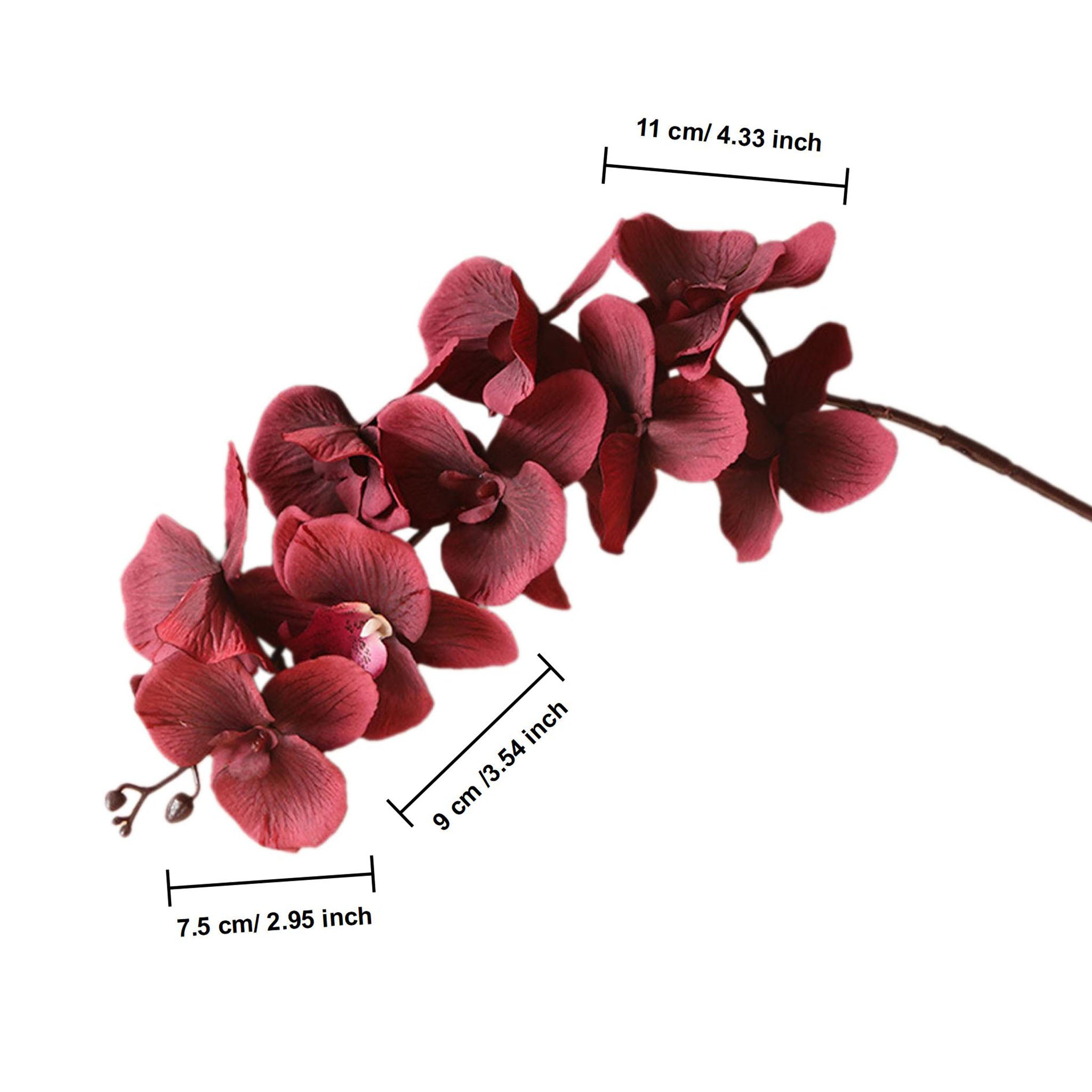 Silk Orchid Artificial Flowers Realistic Phalaenopsis