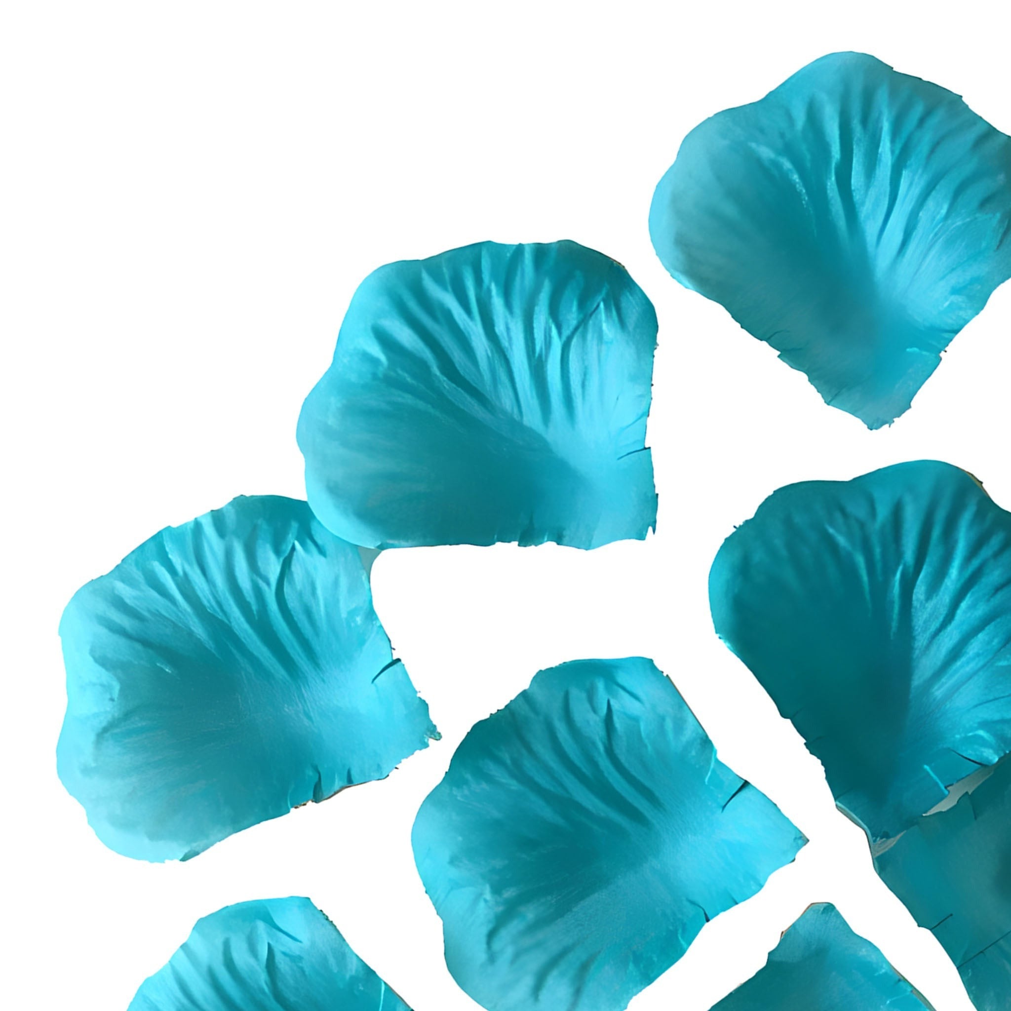 Teal Blue Flower Petals Fake Rose Petals Turquoise 500pcs