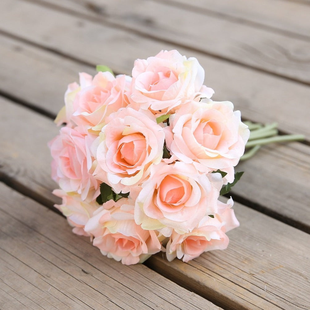 Wedding Bouquet Flowers Silk Rose Bouquet for Bridesmaid