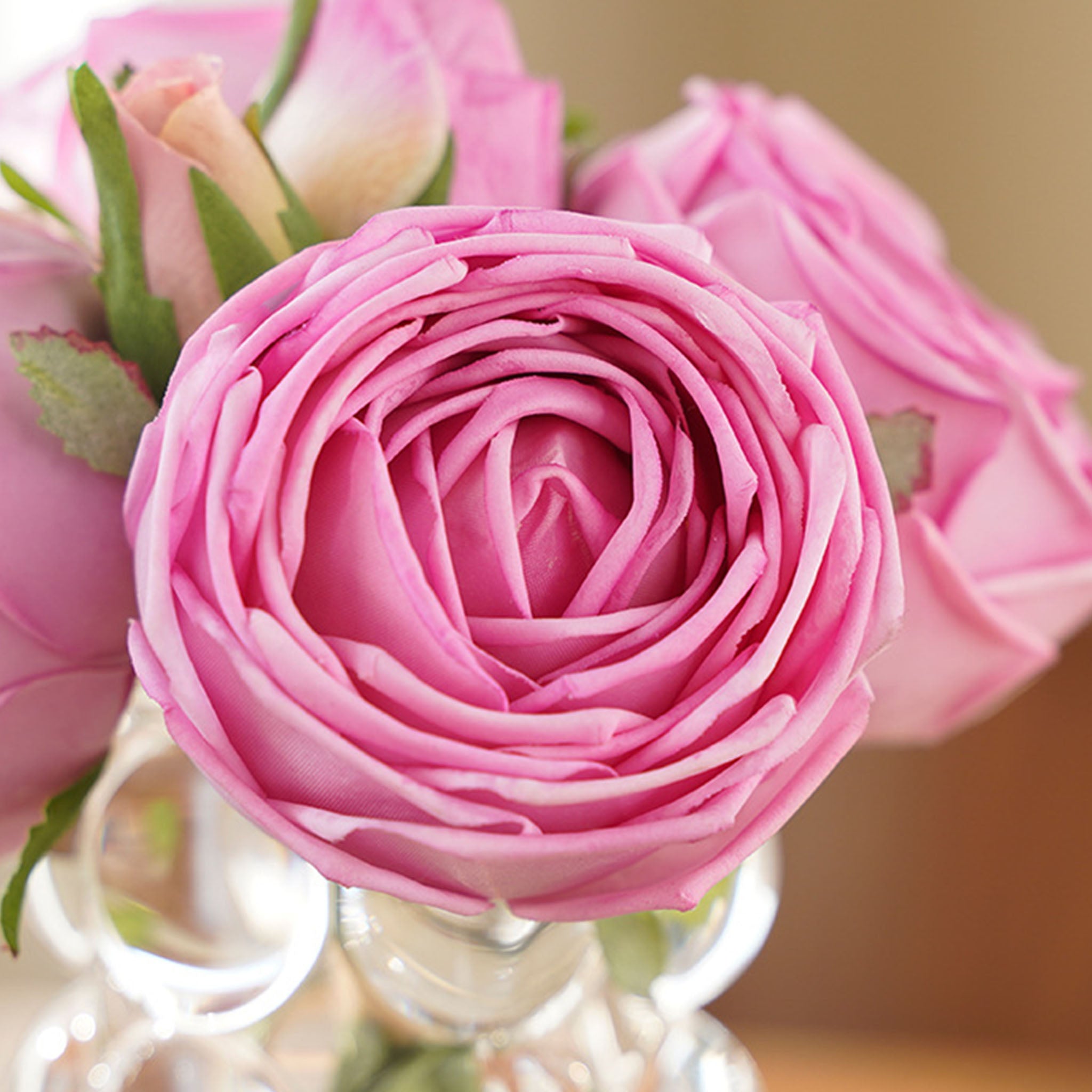 Realisic Fake Flowers Real Touch Rose Bouquet