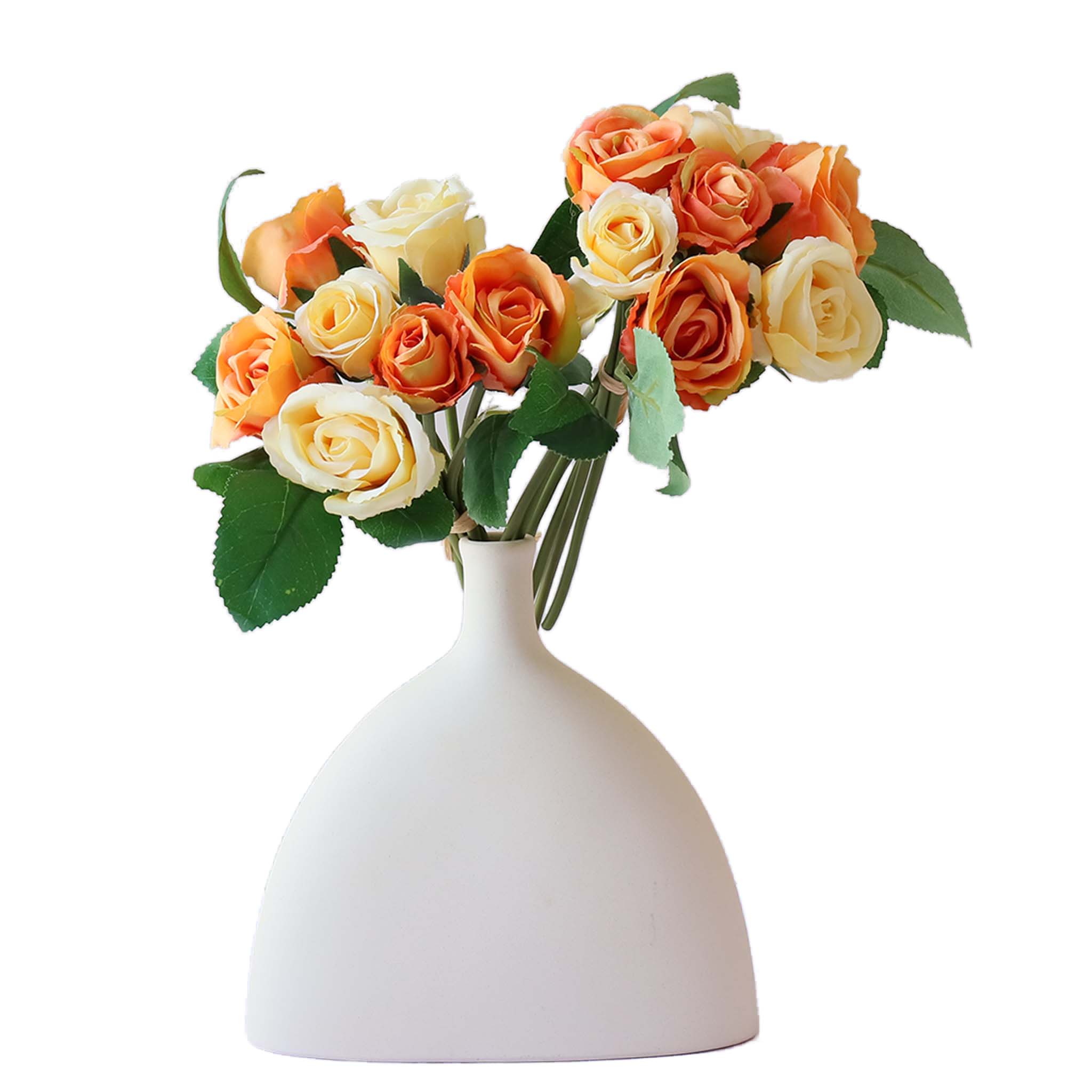 Fall Wedding Flowers Silk Rose Bouquet Vintage Colors For diy Crafts Gray Blue Bouquet