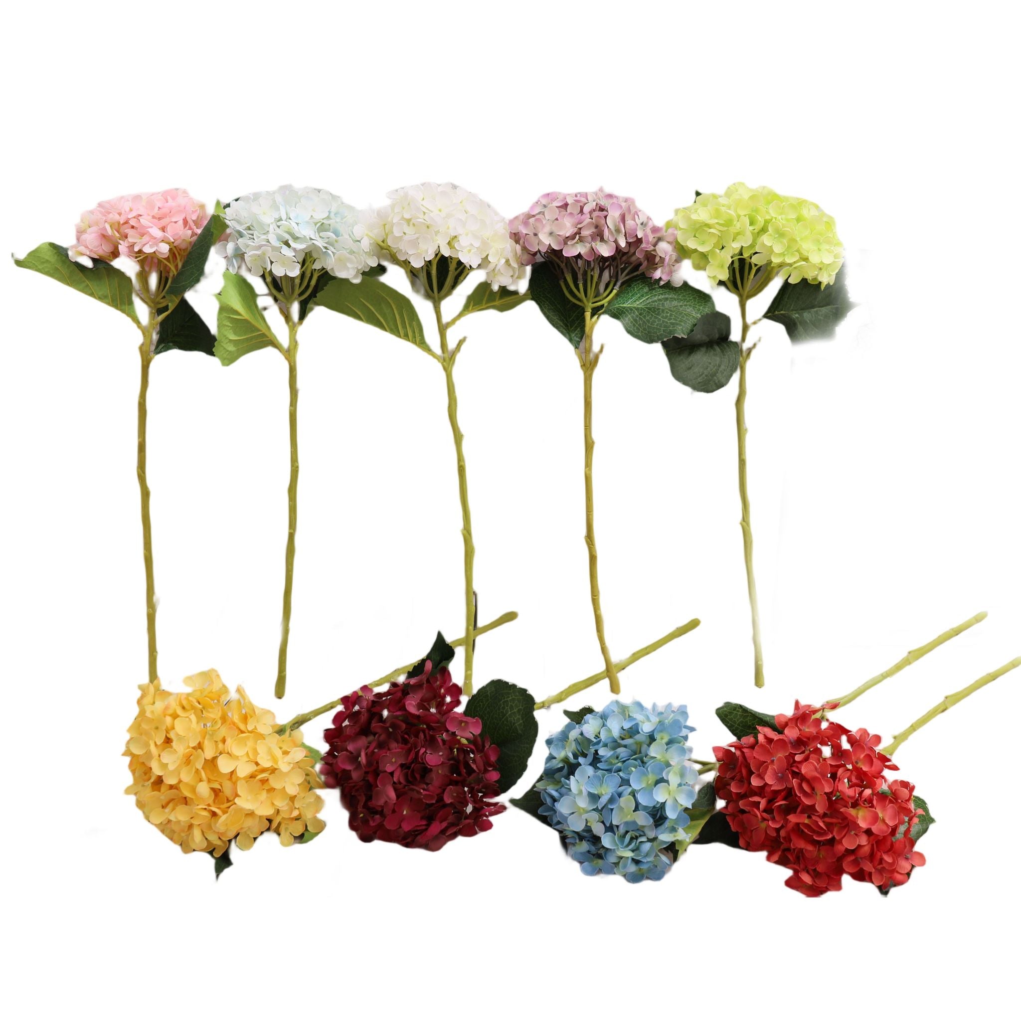 Artificial Hydrangea Silk Flowers for Wedding Arrangement