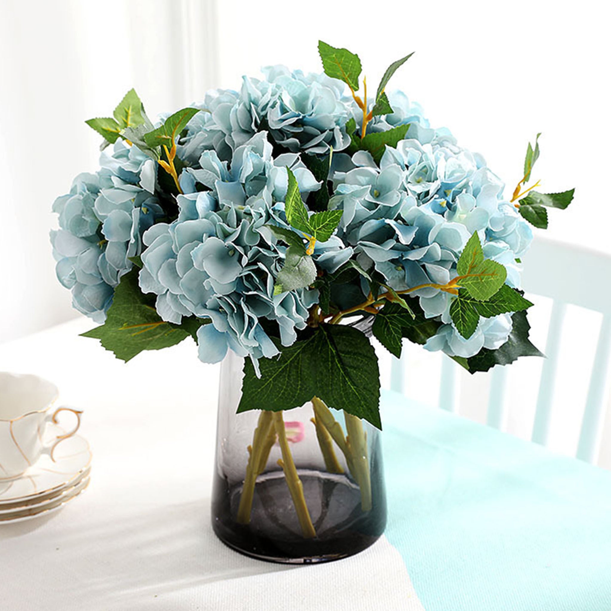 Silk Hydrangea Individual Stem Artificial Flower