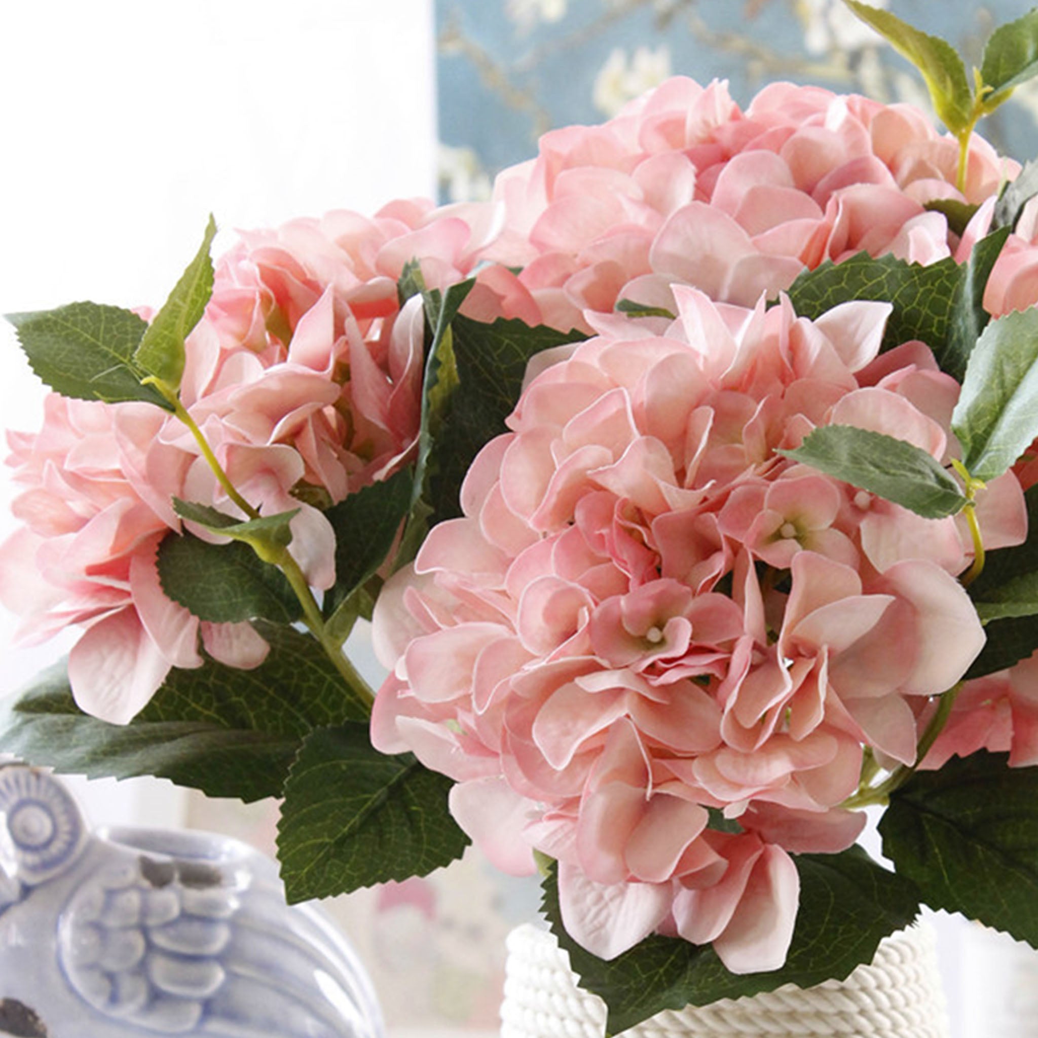Artificial Hydrangea Silk Hydangea Flowers 6 inch