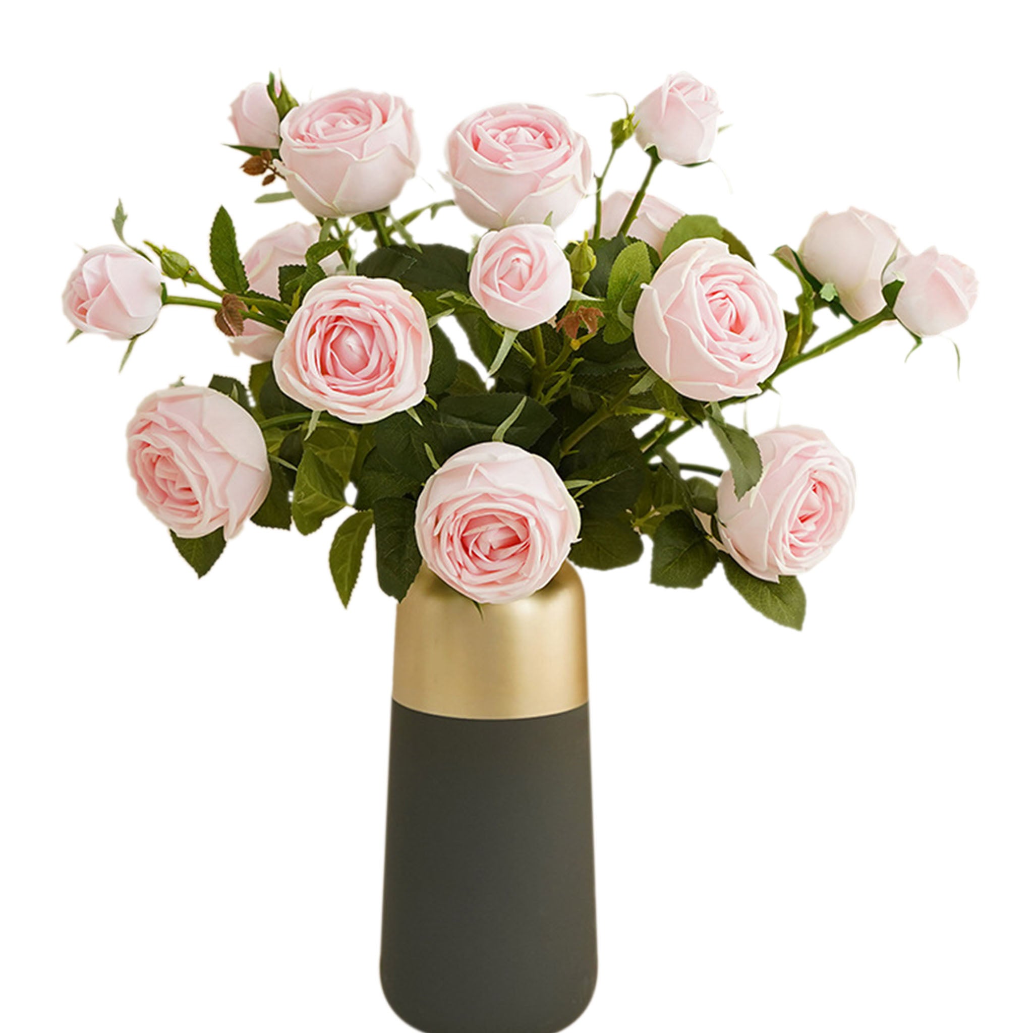 Real Touch Cabbage Roses Realistic Spray Flowers