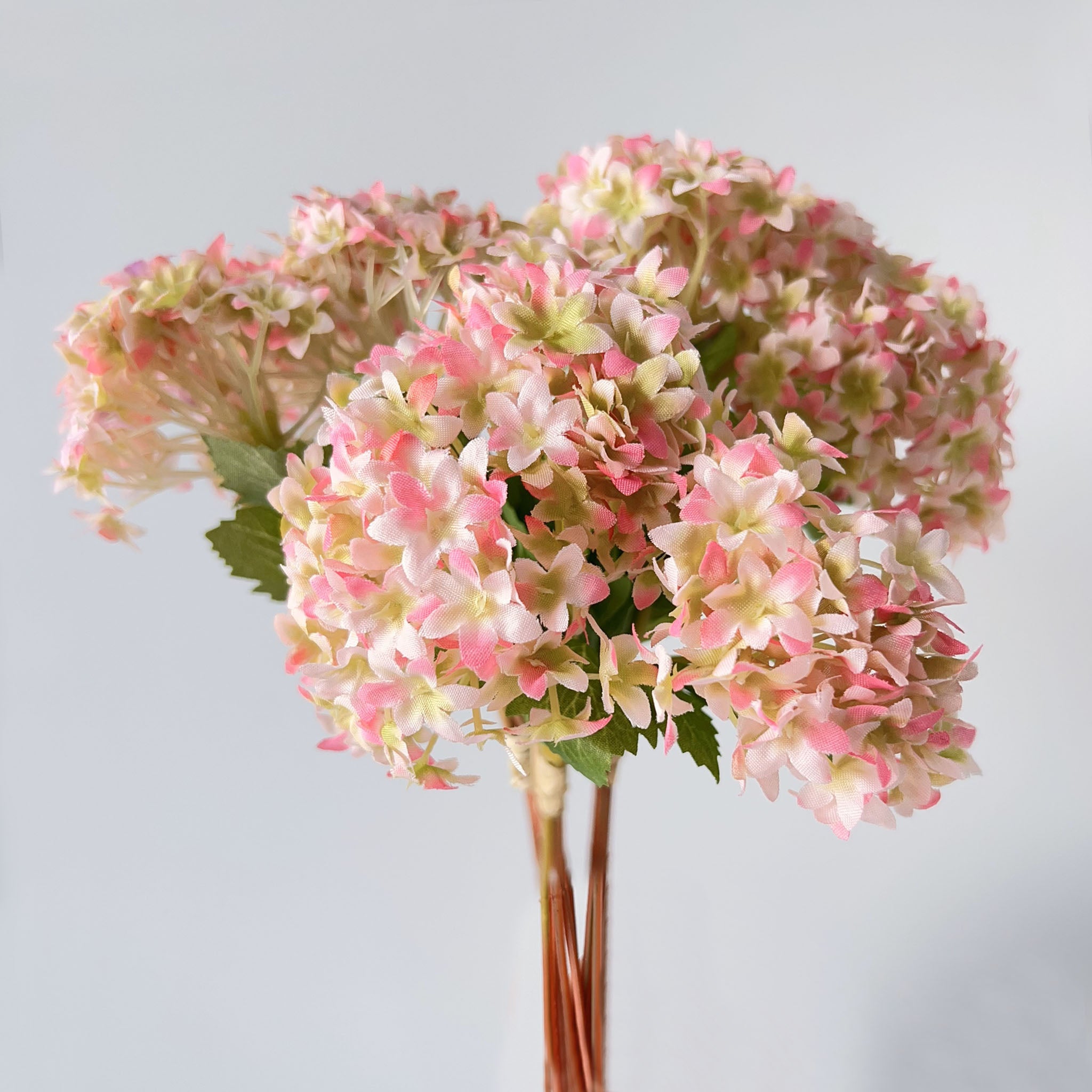 Faux Hydrangea Bundle Mini Hydrangeas Flowers