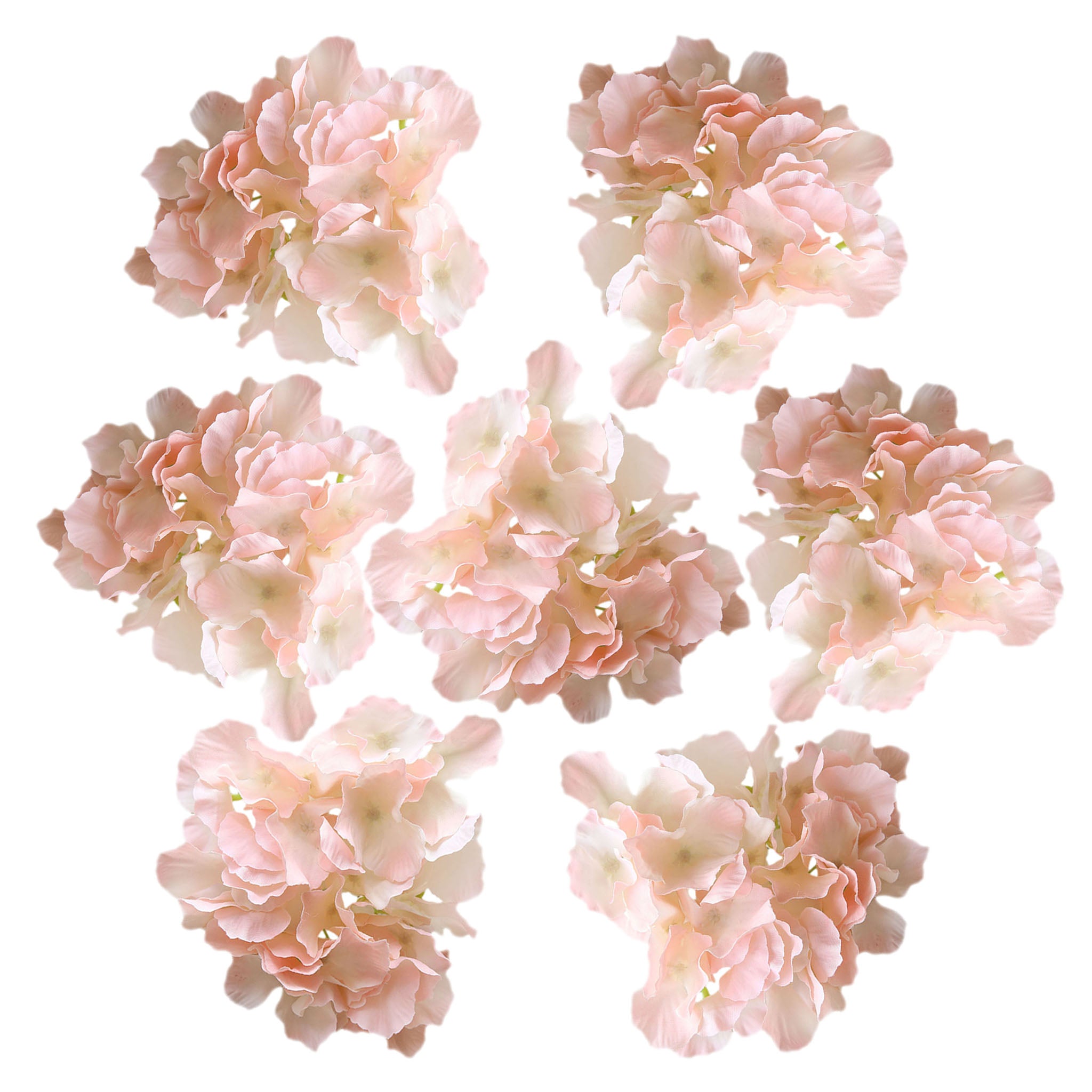 Artificial Silk Hydrange Flower Heads 7 inch