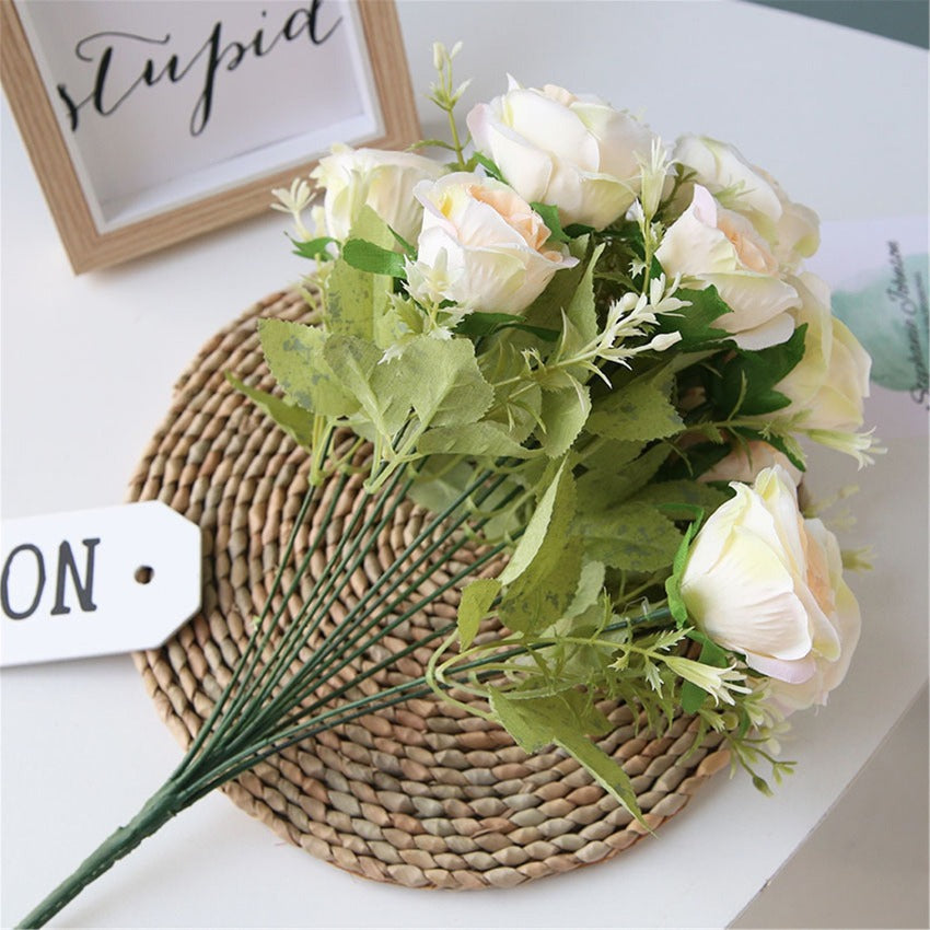 Artificial Rose Flower Spray Roses Wedding Home Decor