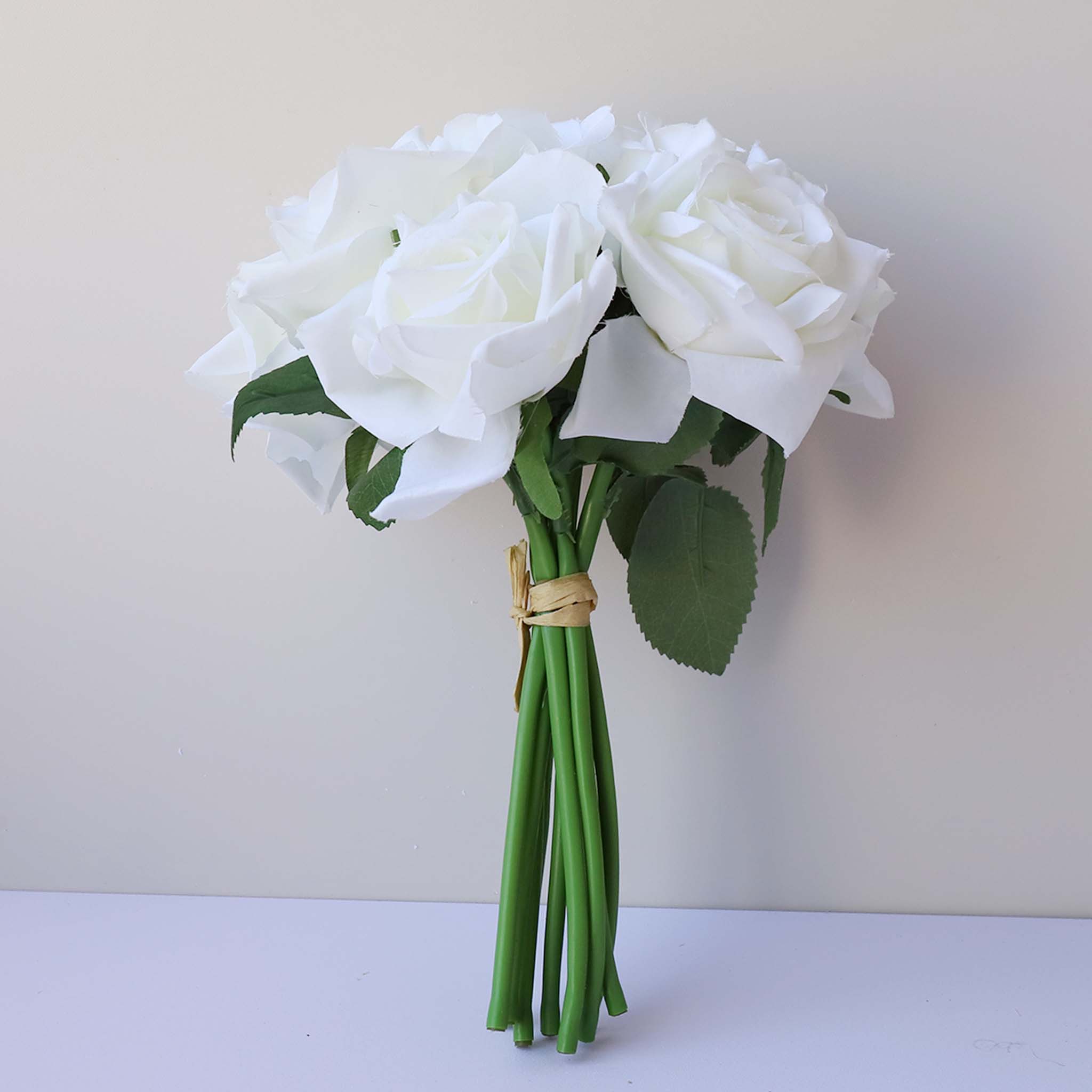 Small Flower Bunch Silk Rose Bouquet for DIY Crafts