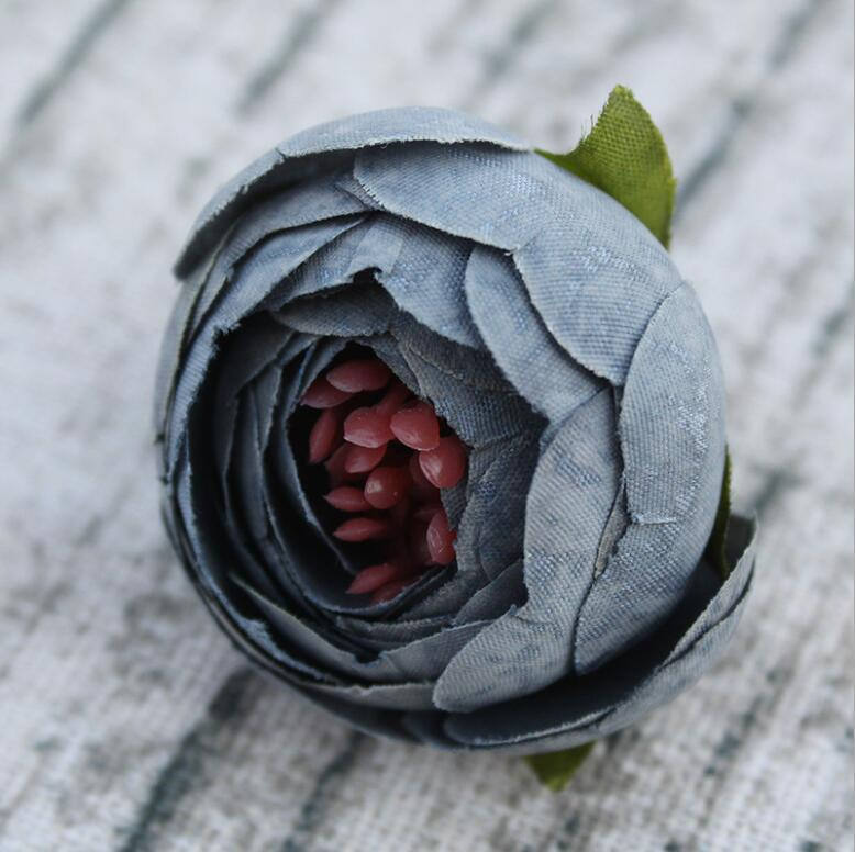 Small Peony Flower Heads Artificial Silk Roses 100 pcs for Wedding Decor Favors