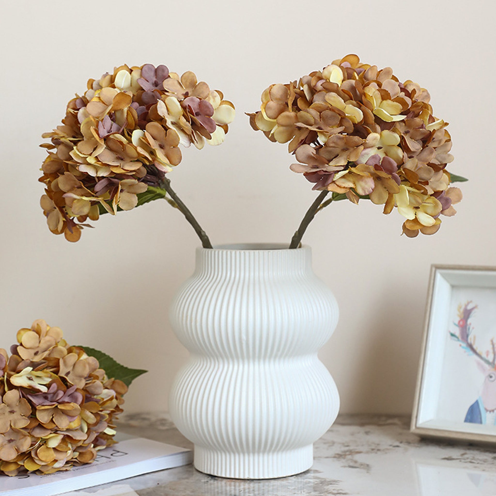 Realistic Painting Like Fake Hydrangea Flowers